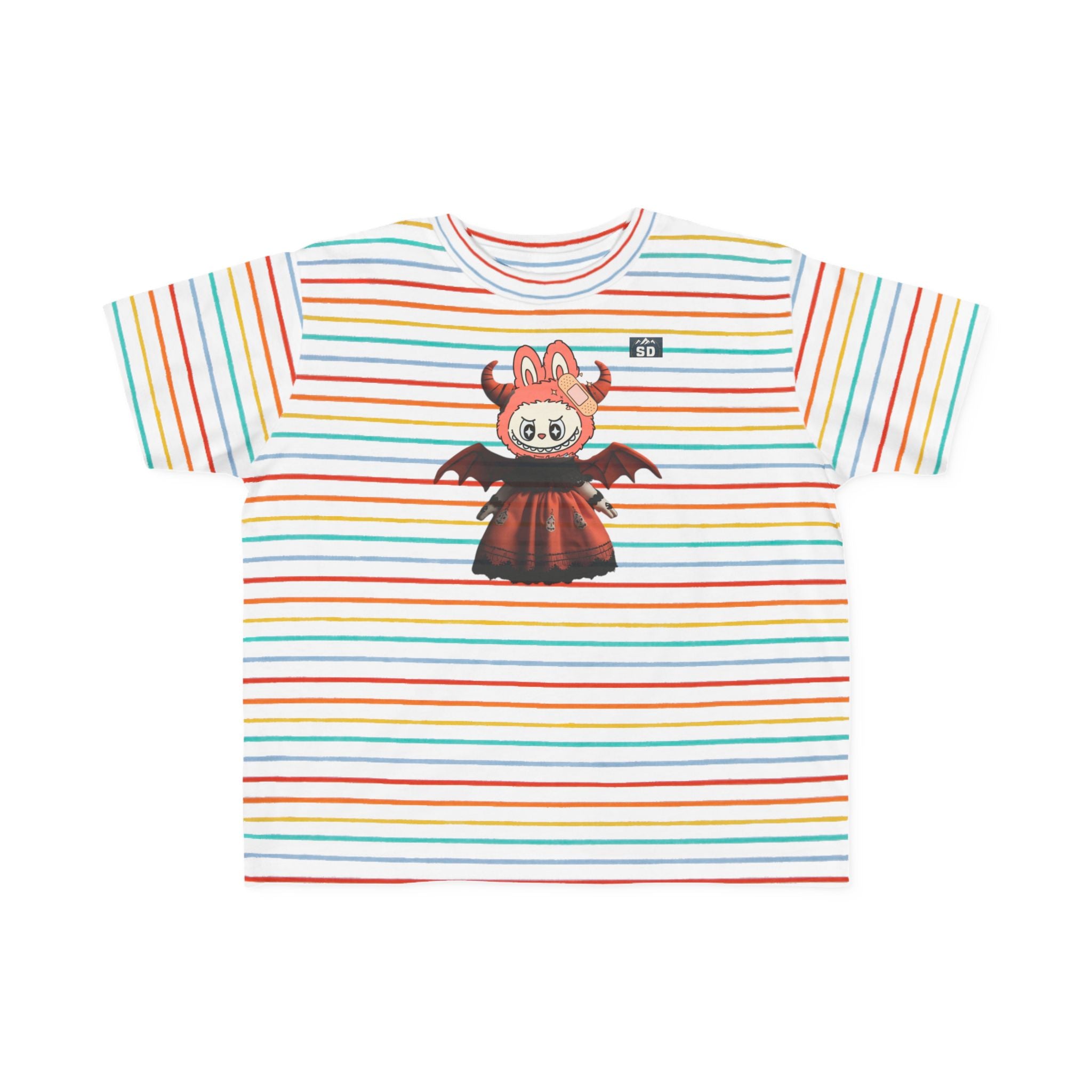 Halloween Toddler Tee with Pazuzu Labubu Toy Design