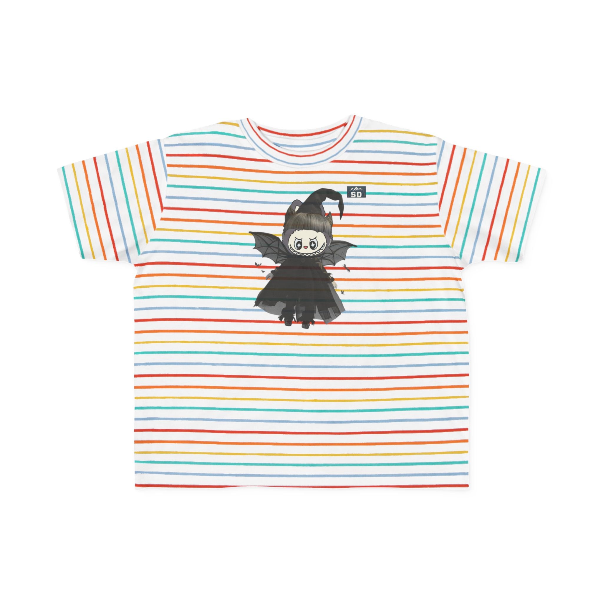 Toddler Halloween Tee with Labubu Witch Design