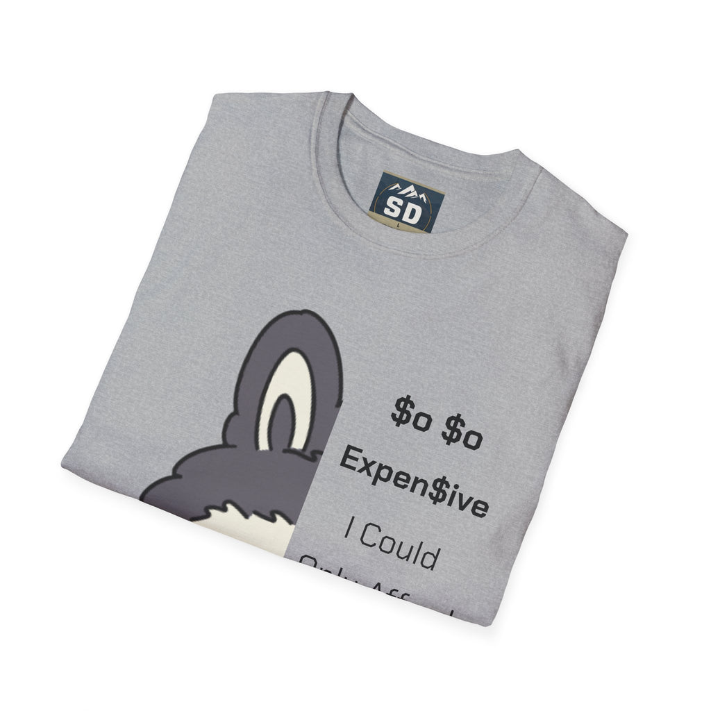T-Shirt half labubu expensive joke Unisex Softstyle