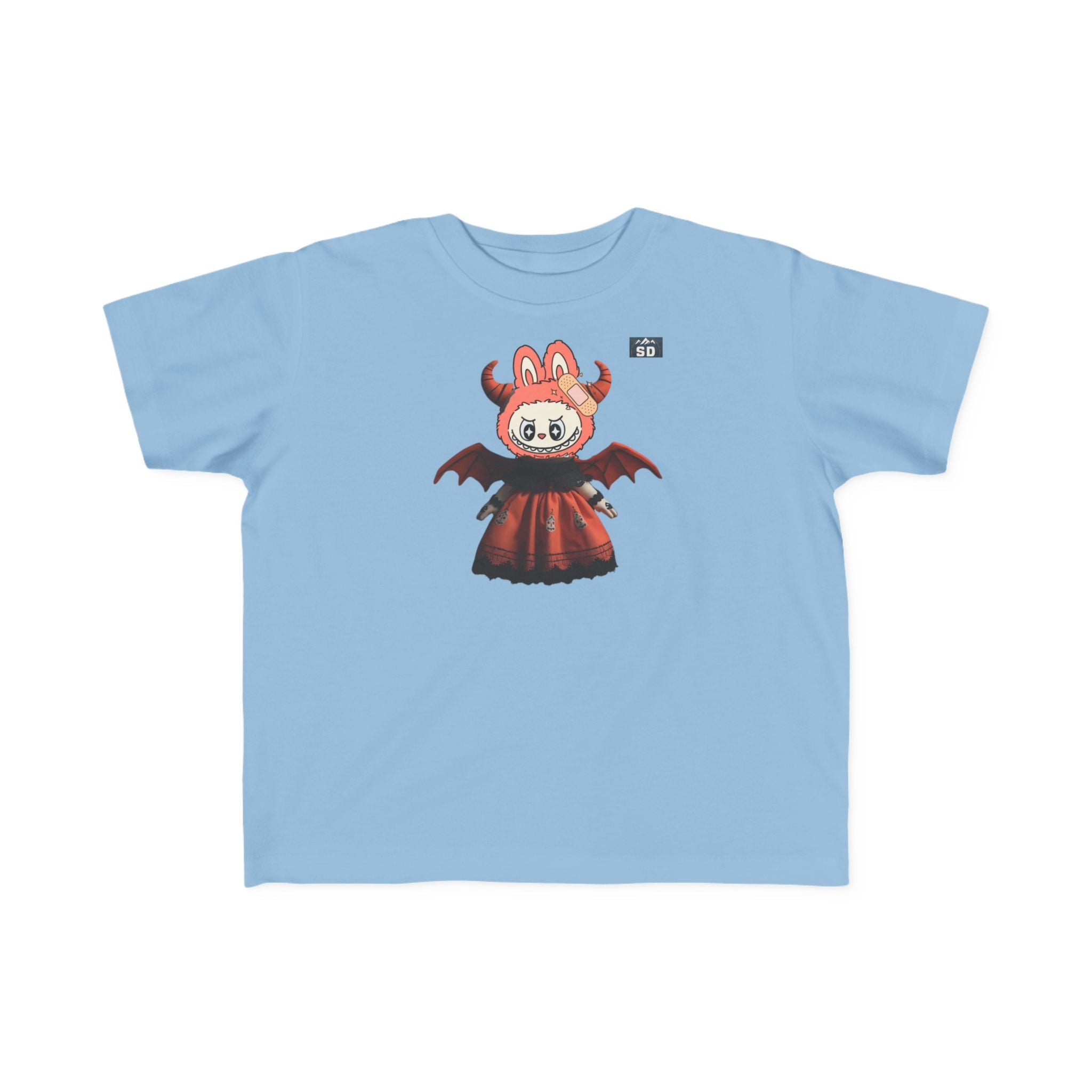 Halloween Toddler Tee with Pazuzu Labubu Toy Design