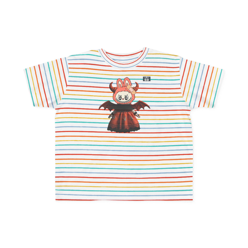 Halloween Toddler Tee with Pazuzu Labubu Toy Design