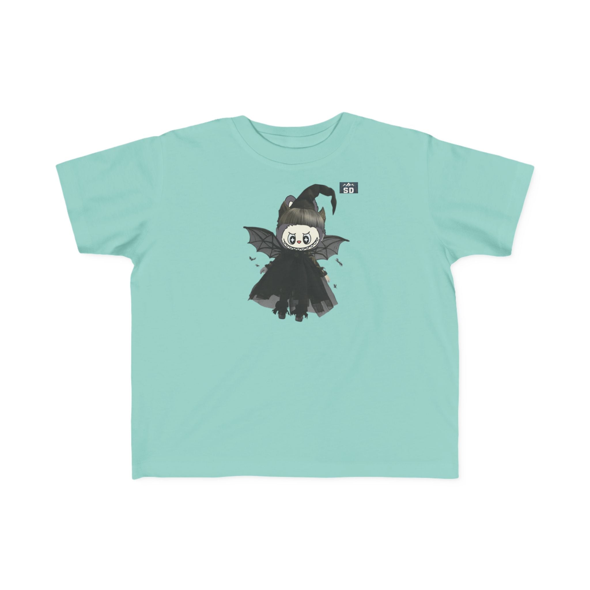 Toddler Halloween Tee with Labubu Witch Design