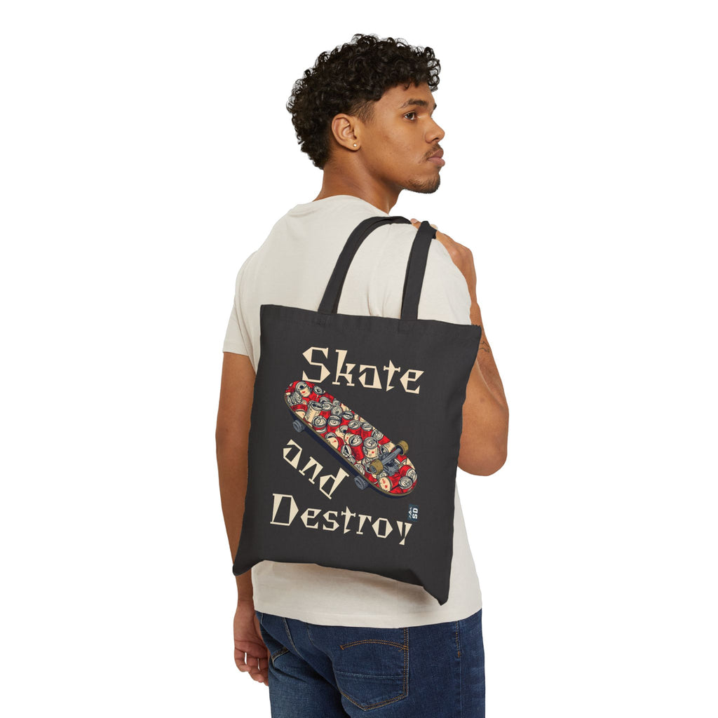 Skate and Destroy Canvas Tote Bag