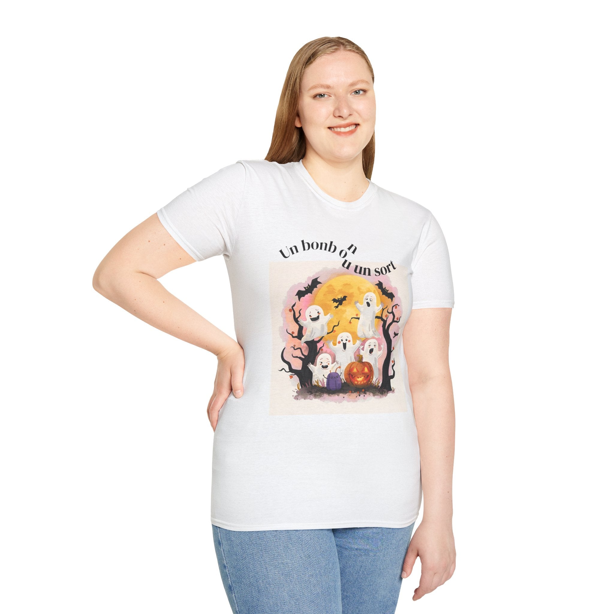 Halloween Ghosts Unisex T-Shirt, Cute Spooky Tee, Fall Fashion, Halloween Costume, Gift for Ghost Lovers, Casual Wear