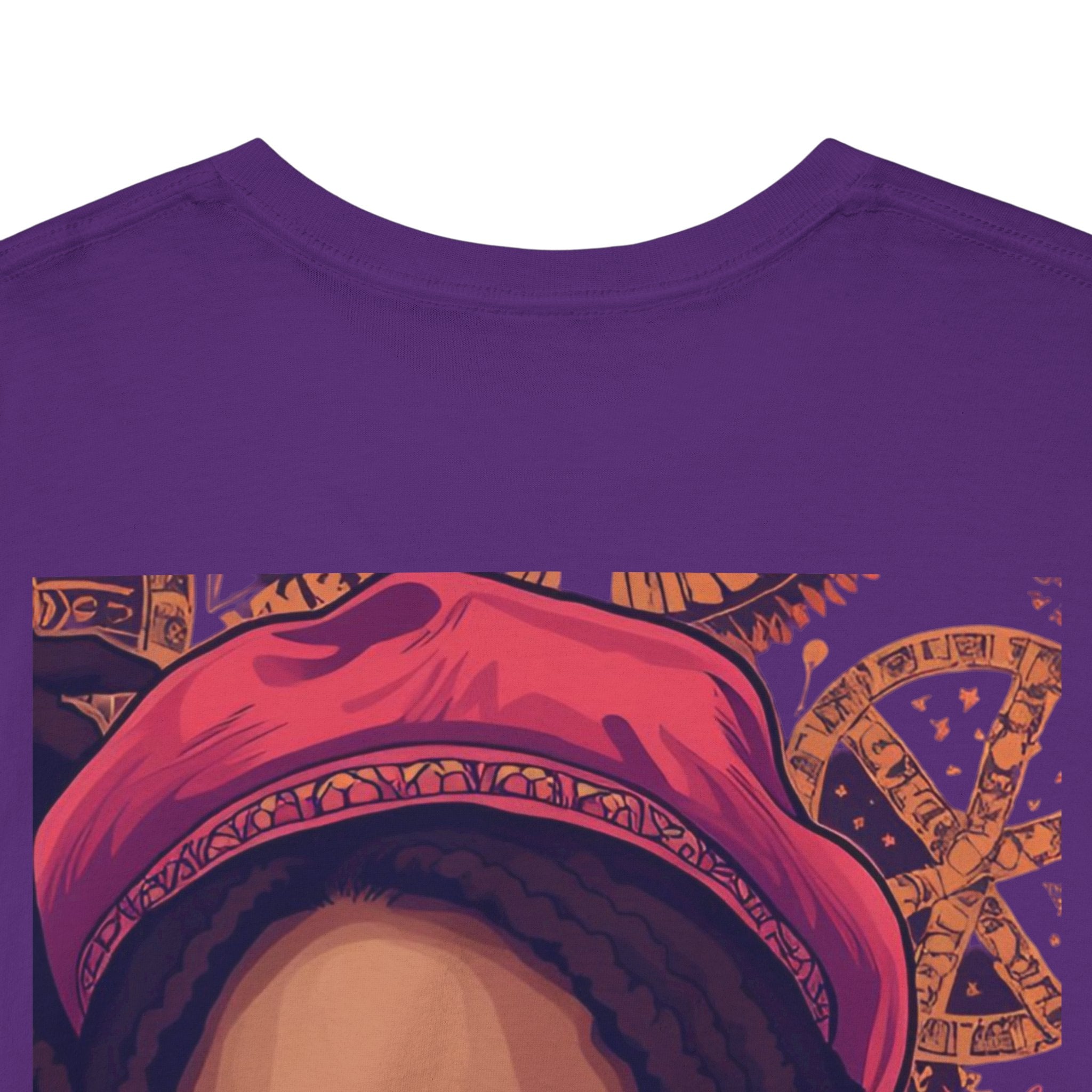 Unisex Heavy Cotton Tee with 'No Man No Cry' Artwork, Vintage Tee, Music Lover Gift,  Inspired Shirt, Casual Streetwear