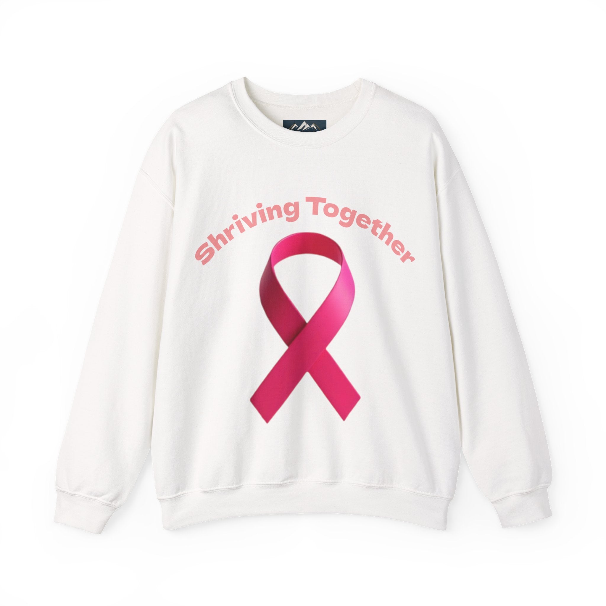 Cancer support Sweatshirt - Shriving Together, Cozy Unisex Pullover, Gift for Encouragement, Casual Wear, Motivational Outfit