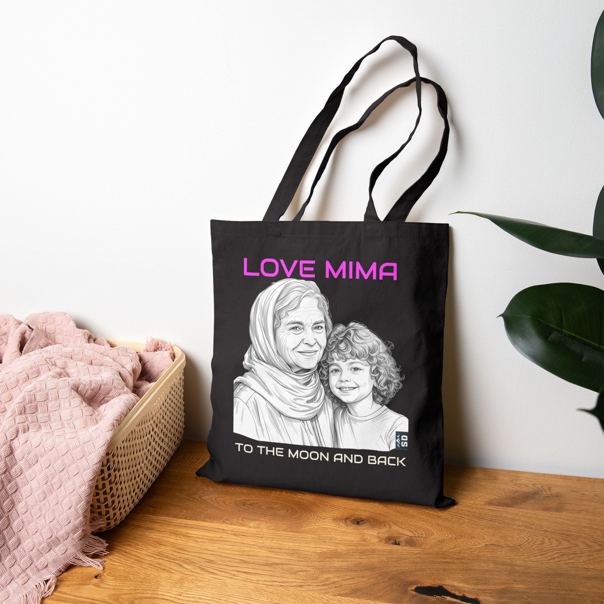 Love Grandma Canvas Tote Bag