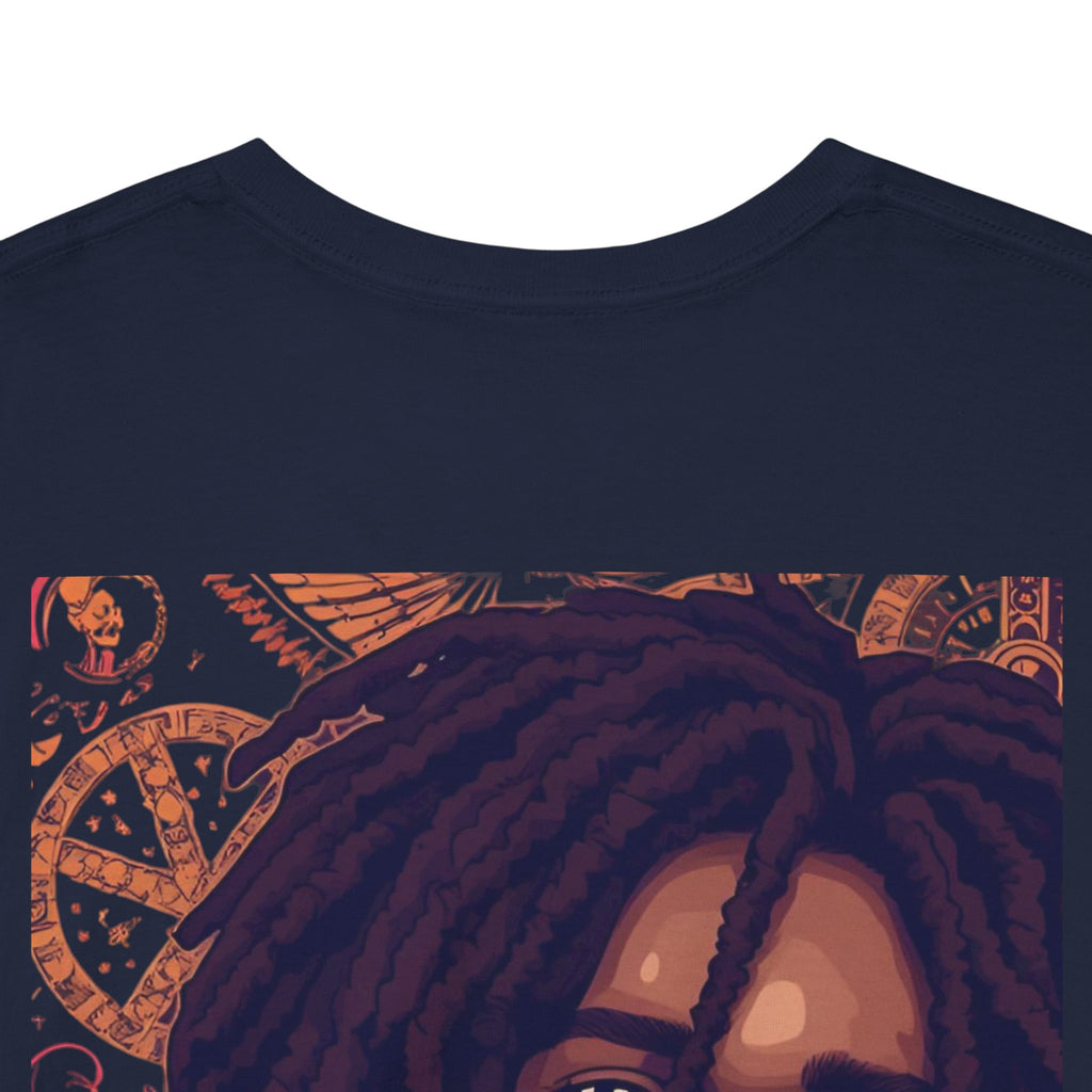 Unisex Heavy Cotton Tee with 'No Woman No Cry' Artwork, Vintage Tee, Music Lover Gift,  Inspired Shirt, Casual Streetwear