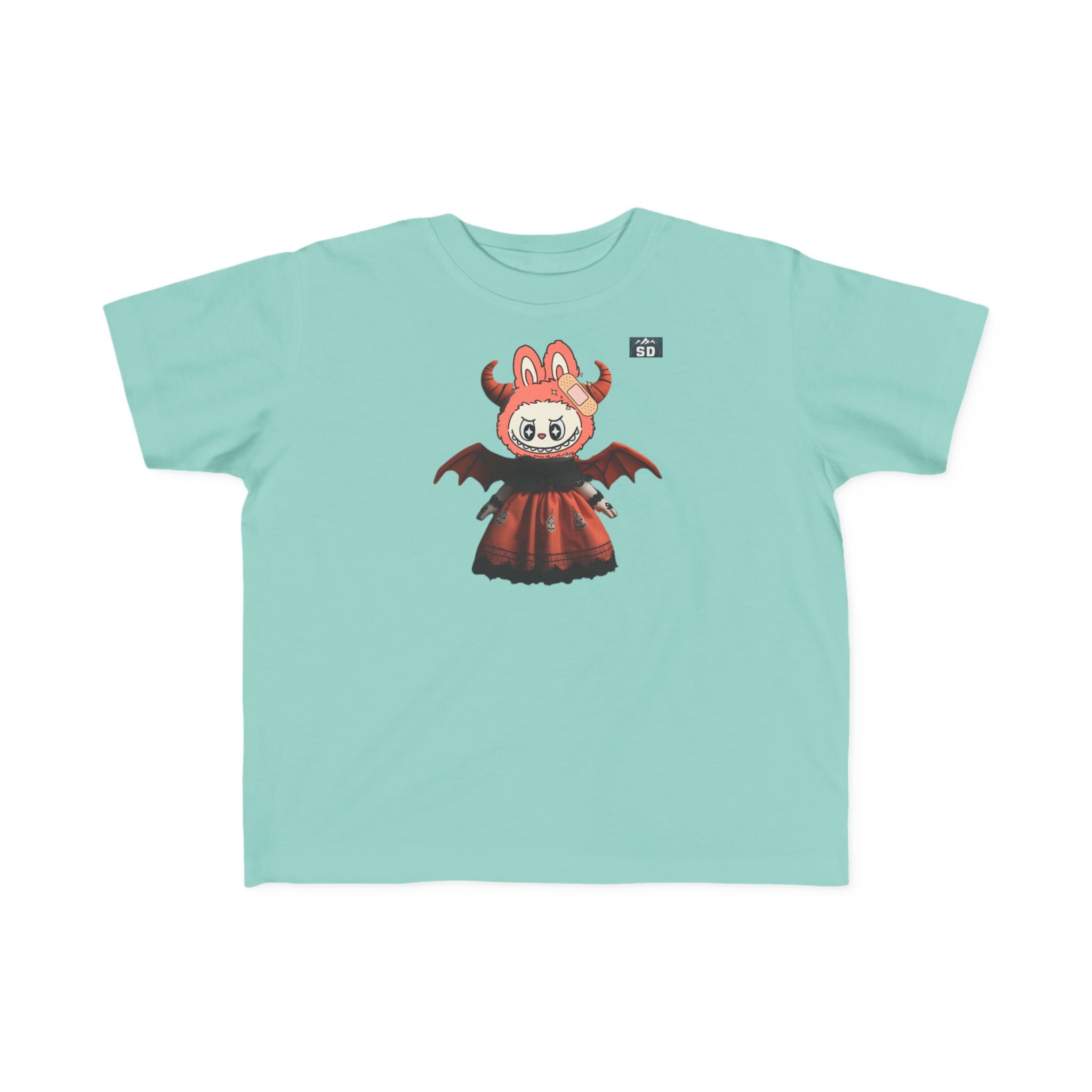 Halloween Toddler Tee with Pazuzu Labubu Toy Design