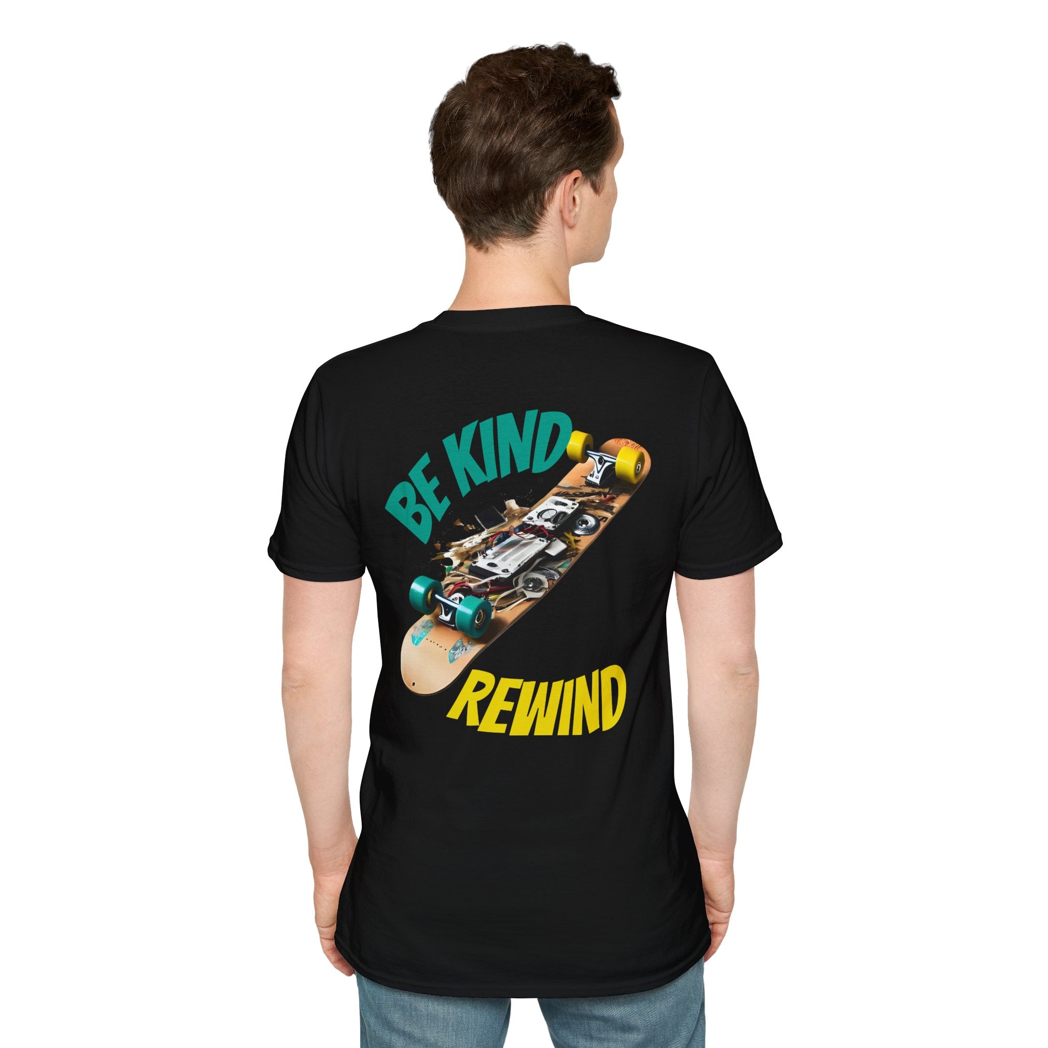 Be Kind Rewind- Unisex T-Shirt  with Movie Reference  for Skateboard lovers
