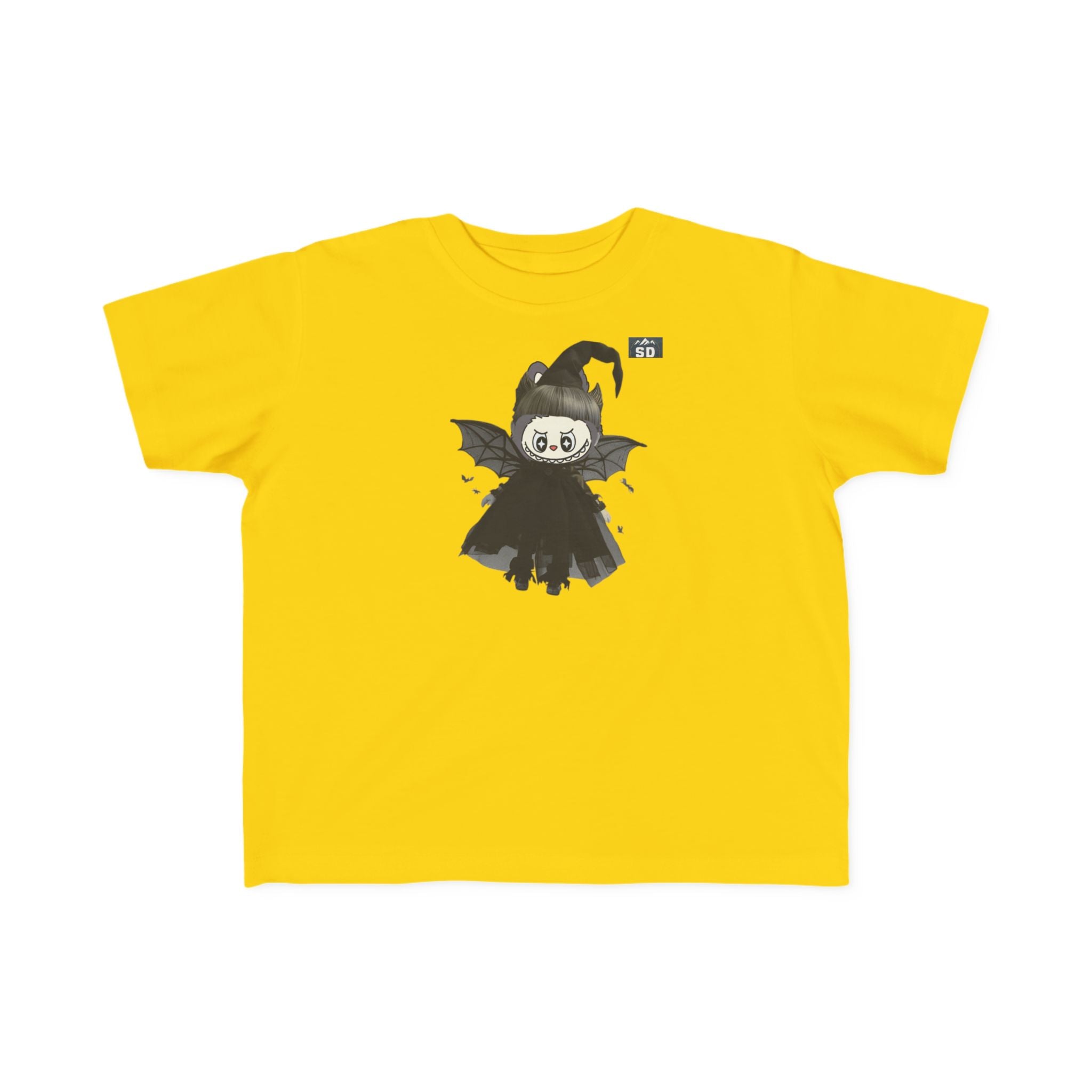 Toddler Halloween Tee with Labubu Witch Design