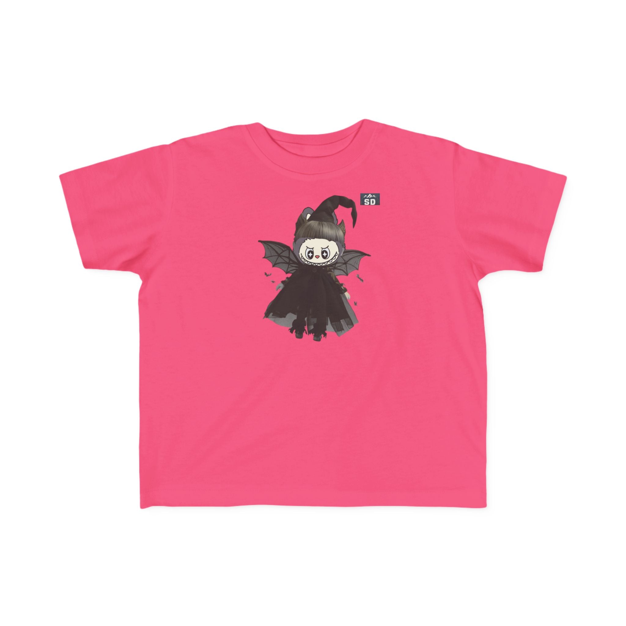 Toddler Halloween Tee with Labubu Witch Design
