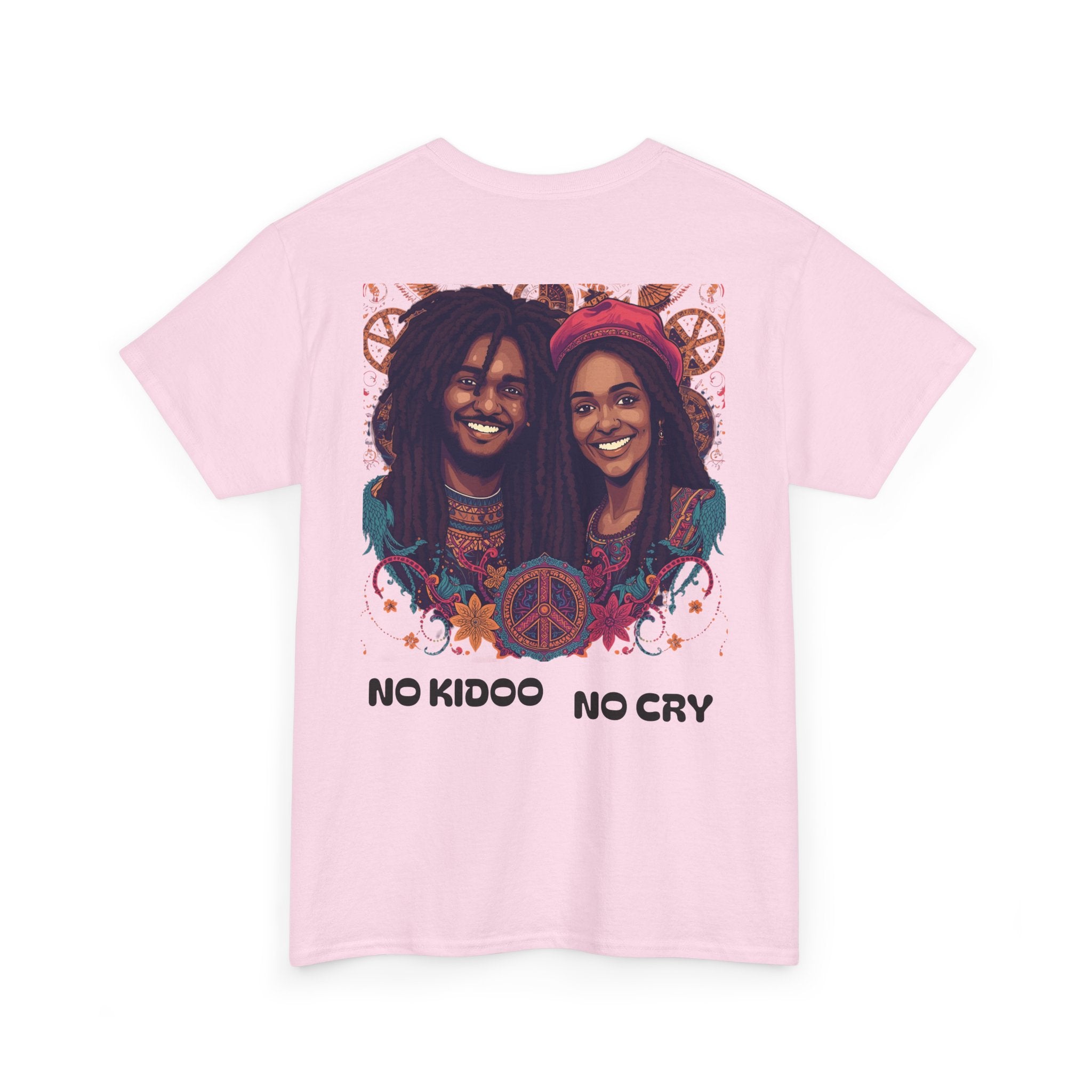 Unisex Heavy Cotton Tee with 'No Kids No Cry' Artwork, Vintage Tee, Music Lover Gift,  Inspired Shirt, Casual Streetwear