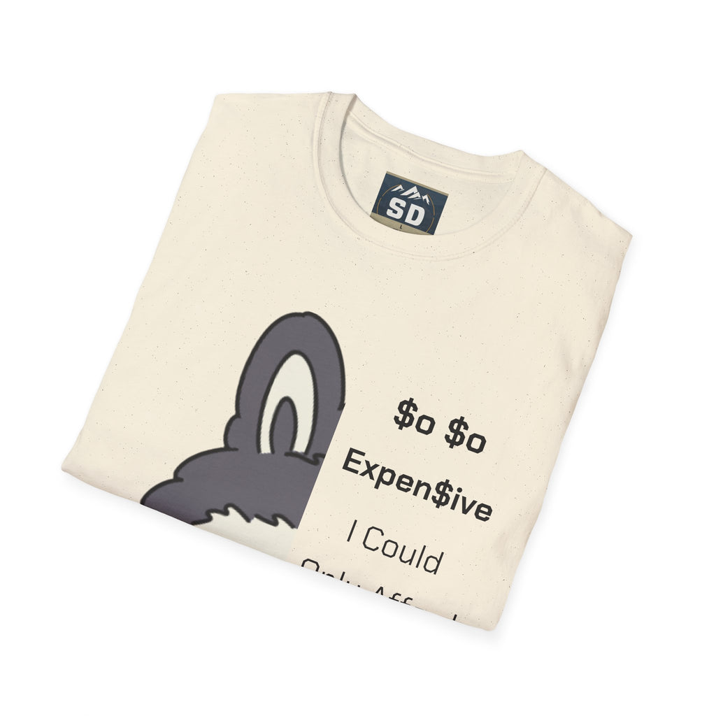T-Shirt half labubu expensive joke Unisex Softstyle