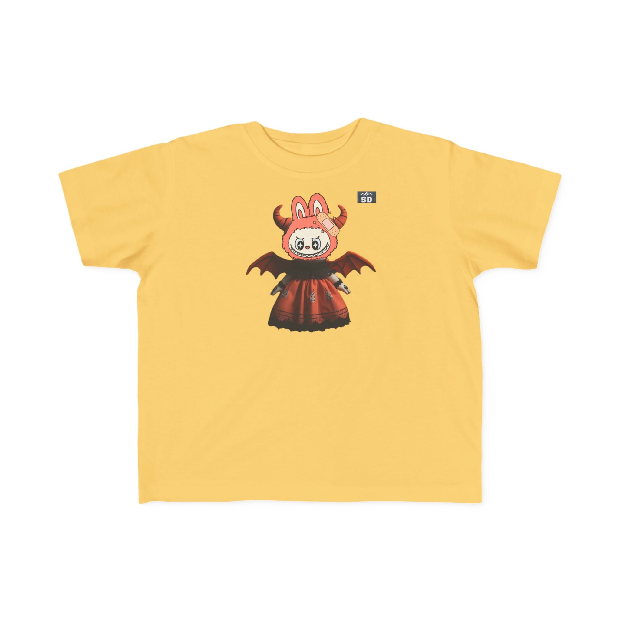 Halloween Toddler Tee with Pazuzu Labubu Toy Design