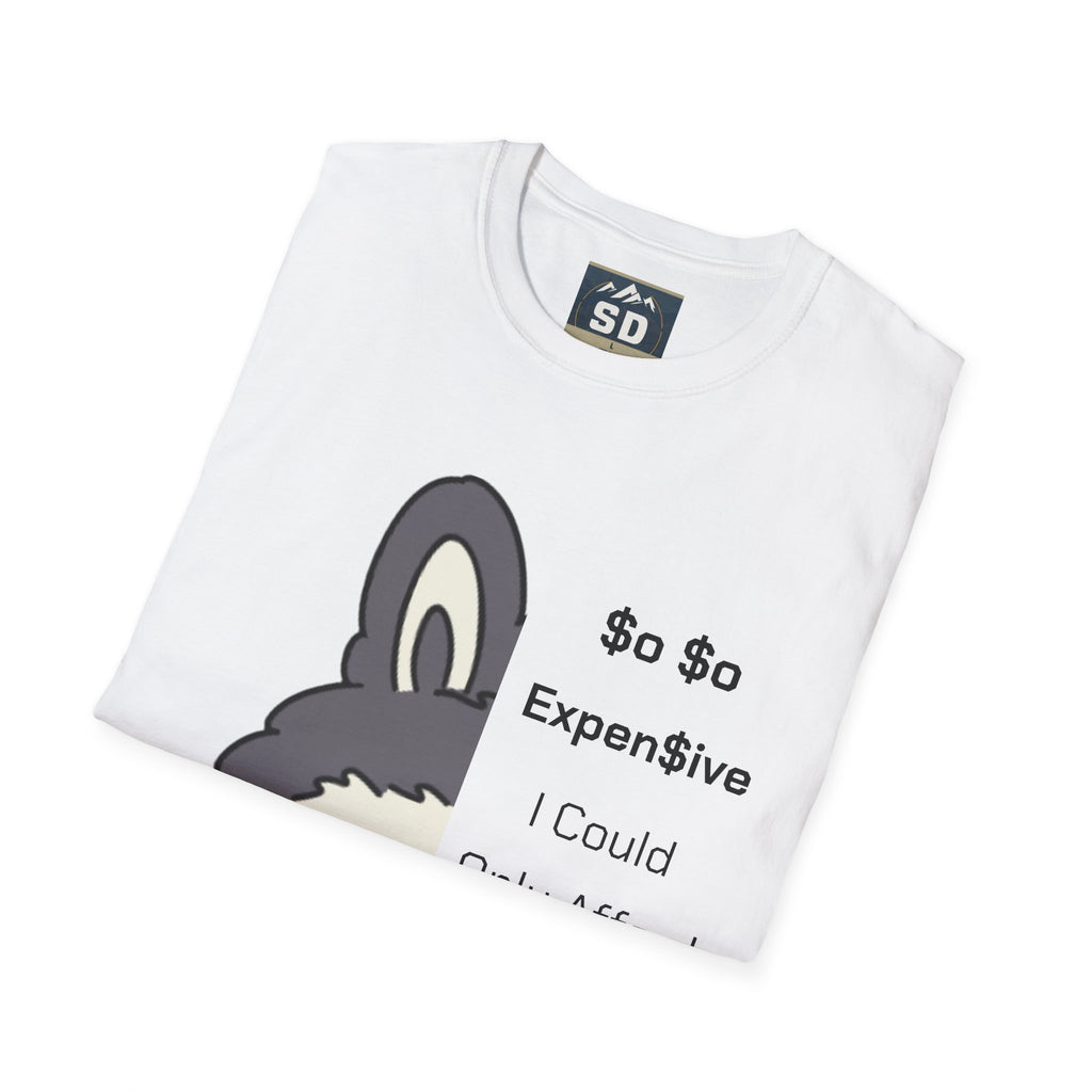 T-Shirt half labubu expensive joke Unisex Softstyle