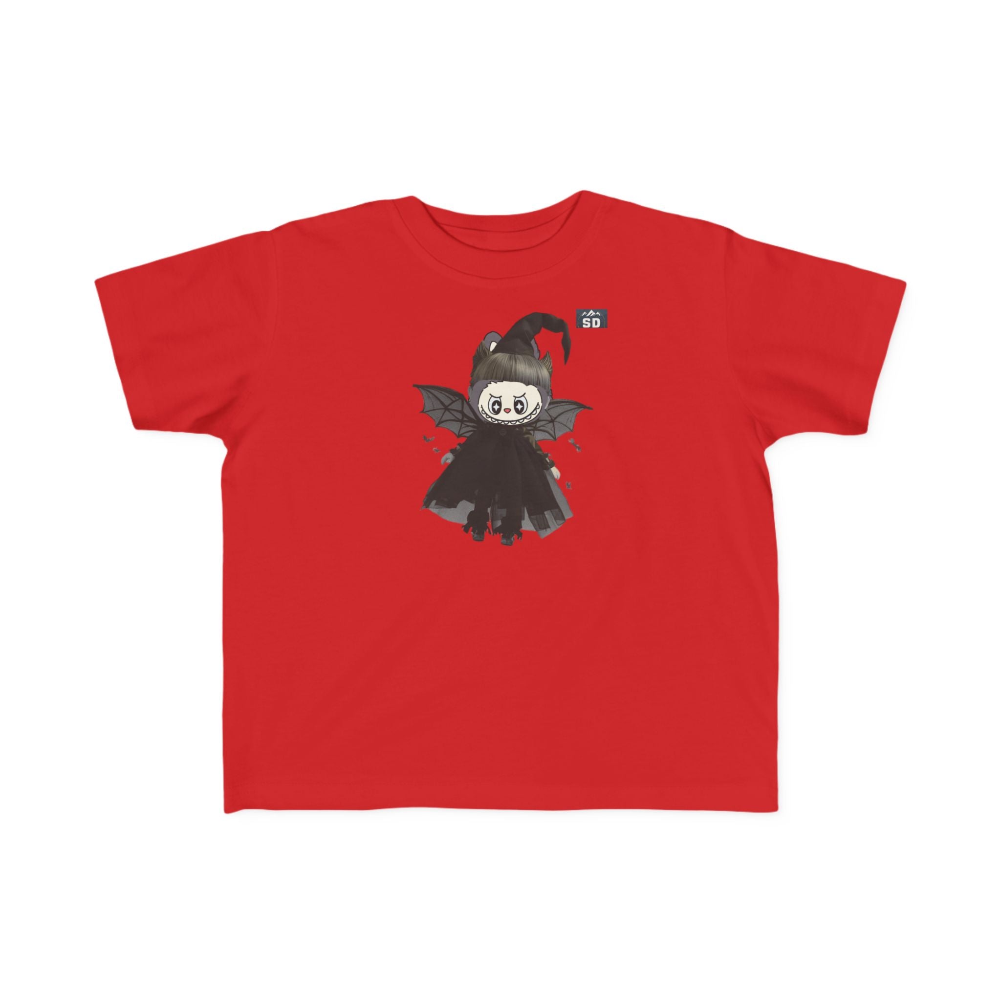 Toddler Halloween Tee with Labubu Witch Design