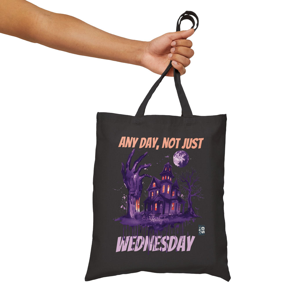 Tote Bag Wednesday Movie Reference Funny Quote Canvas Bag