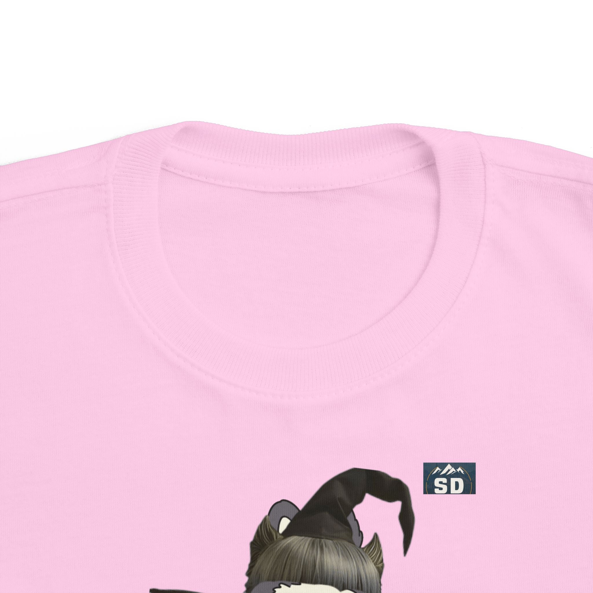 Toddler Halloween Tee with Labubu Witch Design