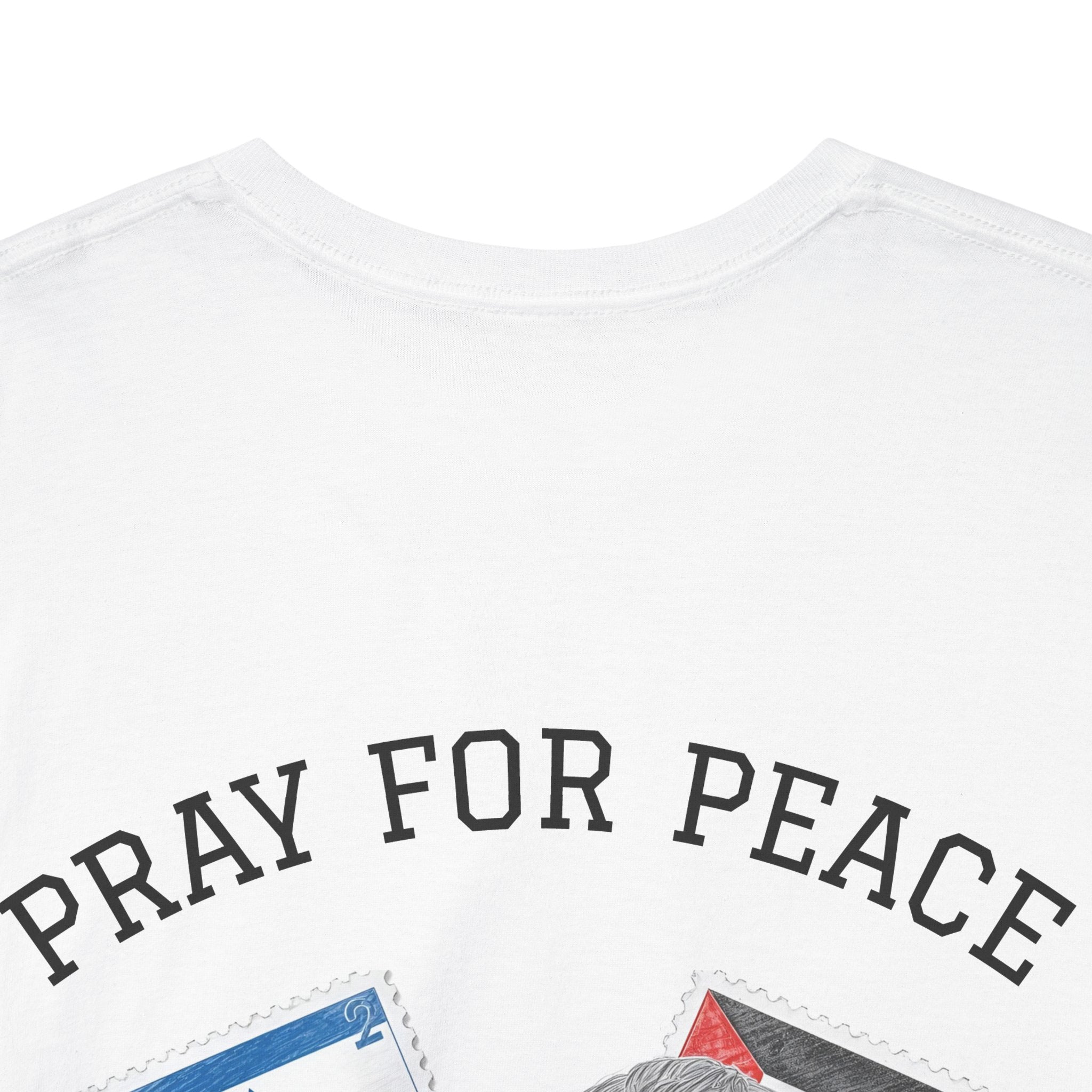 Unisex Heavy Cotton Tee: Pray for Peace Shirt, Gift for Activists, Casual Wear, Peace Movement, Thoughtful Gift Idea, Palestine gaza Israel