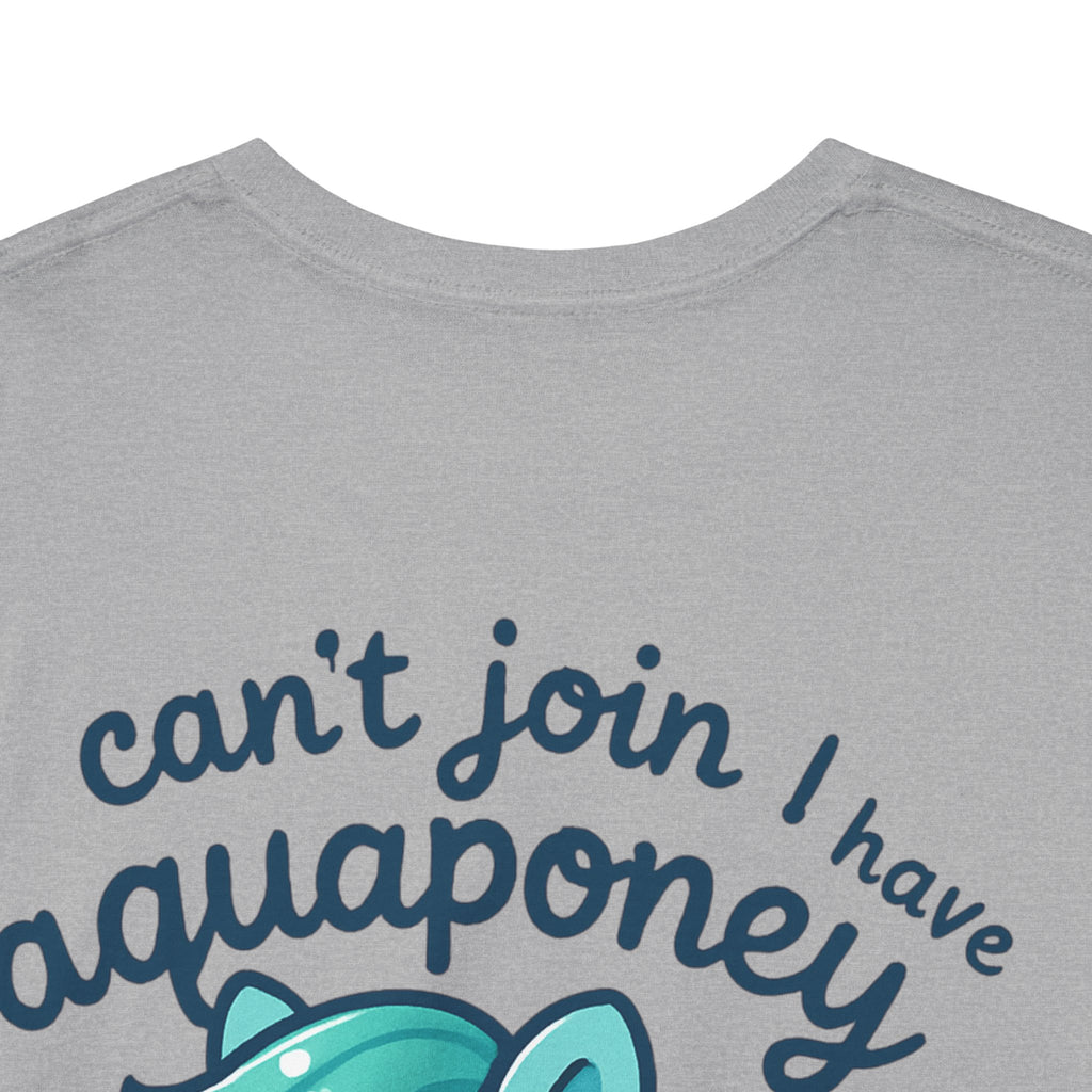 Aquaponey Humor Unisex Heavy Cotton Tee, Fun T-Shirt for Friends, Gift for Horse Lovers, Casual Wear, Funny Summer Tee