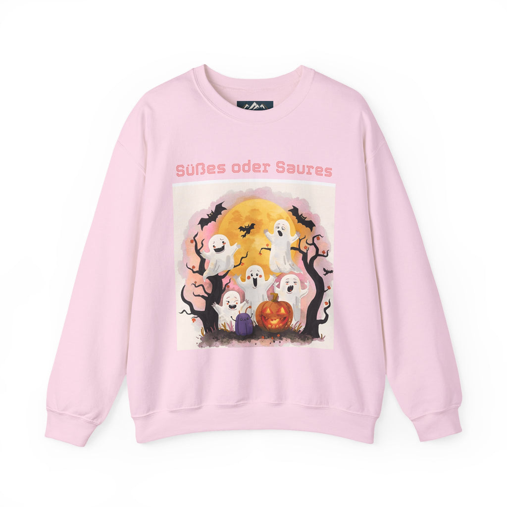 Halloween Ghost Sweatshirt, Cozy Unisex Crewneck for Fall, Perfect for Halloween Parties, Autumn Fashion, Spooky Season Wear