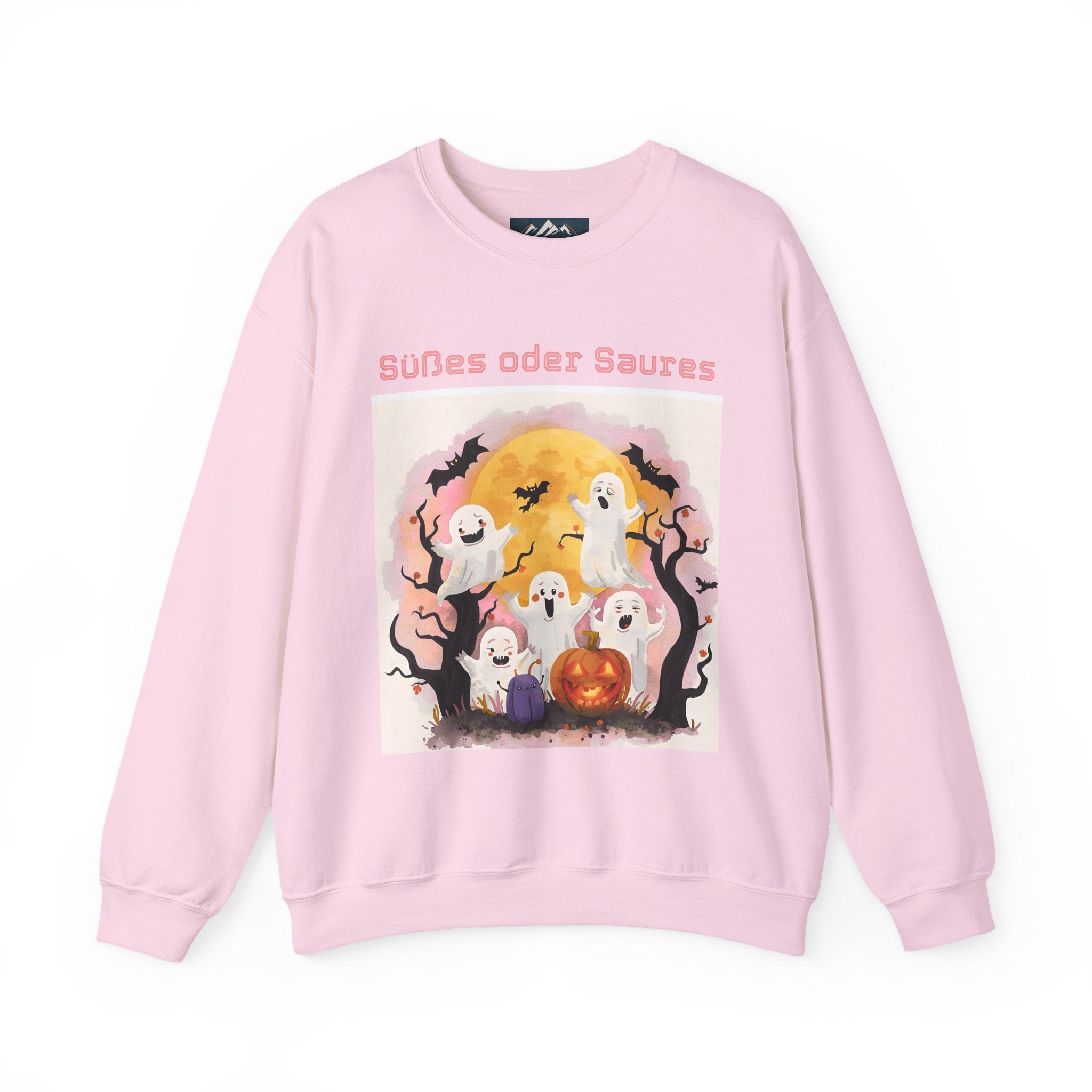 Halloween Ghost Sweatshirt, Cozy Unisex Crewneck for Fall, Perfect for Halloween Parties, Autumn Fashion, Spooky Season Wear