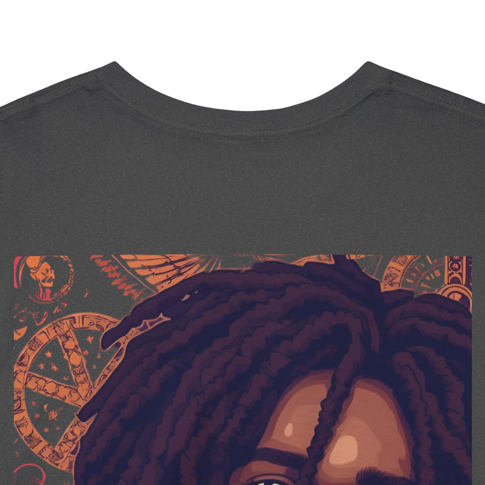 Unisex Heavy Cotton Tee with 'No Woman No Cry' Artwork, Vintage Tee, Music Lover Gift,  Inspired Shirt, Casual Streetwear