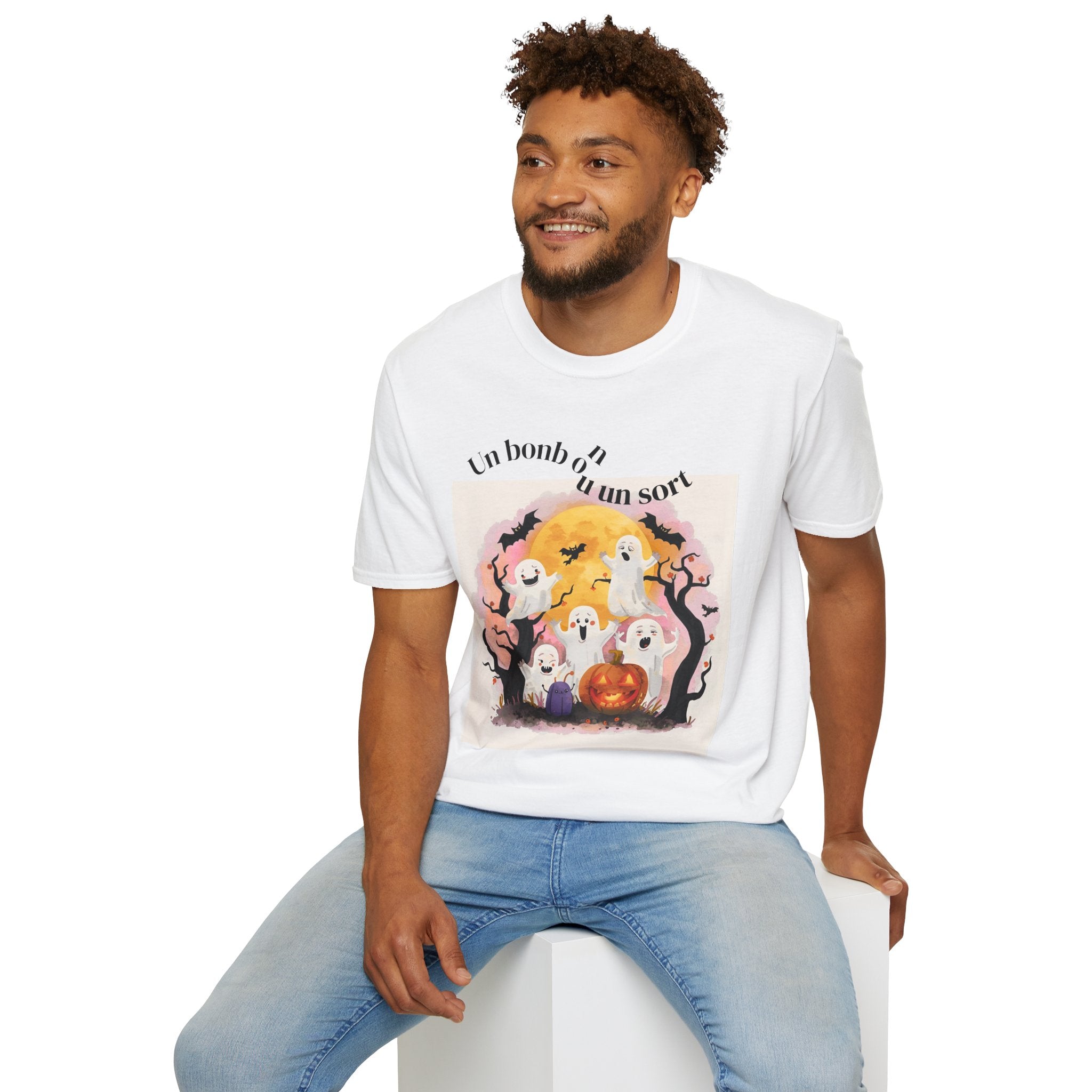 Halloween Ghosts Unisex T-Shirt, Cute Spooky Tee, Fall Fashion, Halloween Costume, Gift for Ghost Lovers, Casual Wear