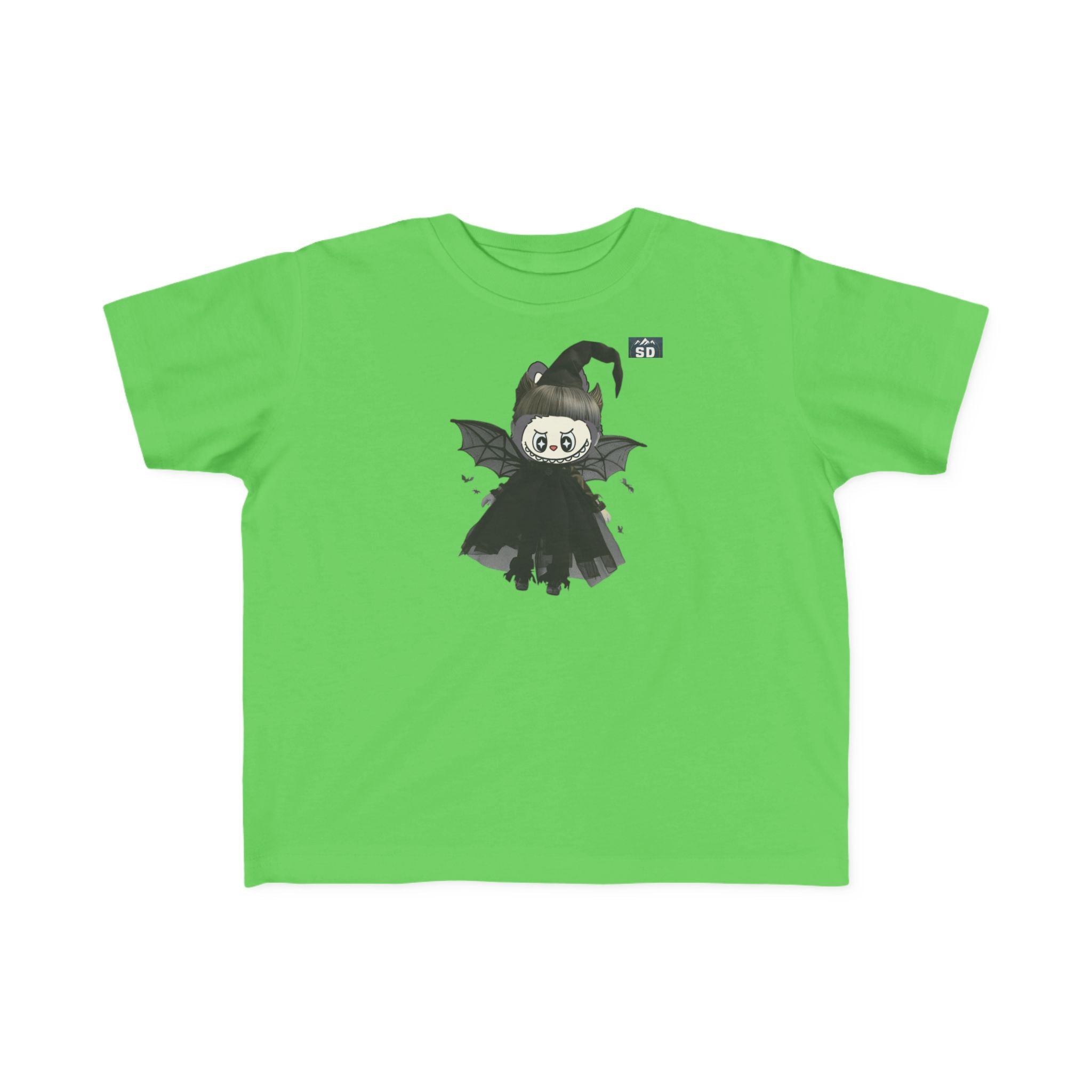 Toddler Halloween Tee with Labubu Witch Design