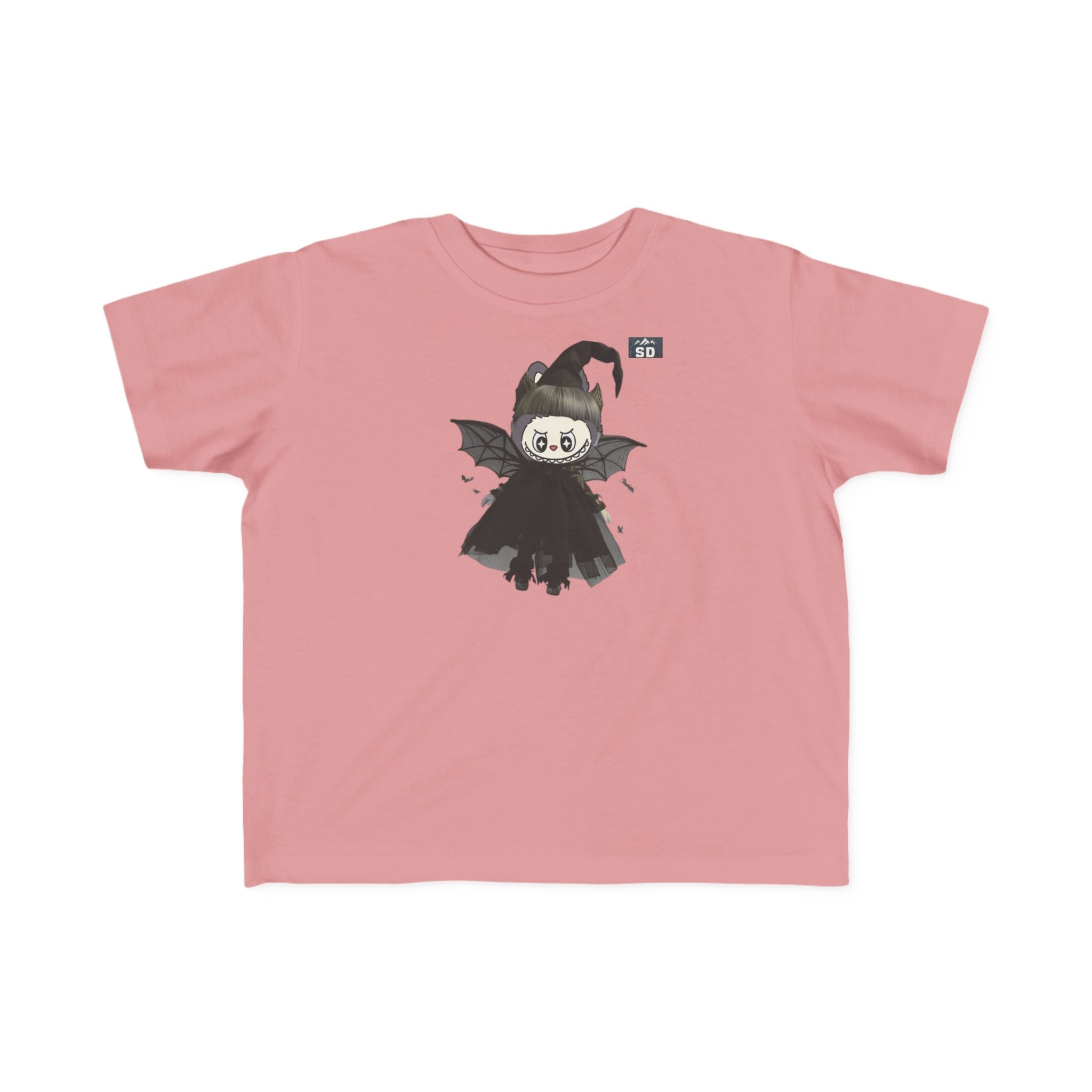 Toddler Halloween Tee with Labubu Witch Design