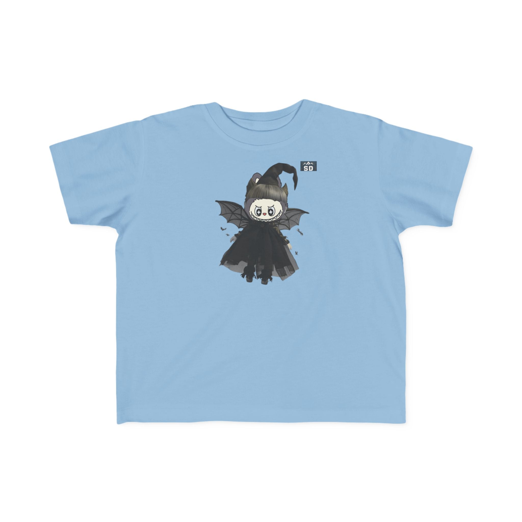 Toddler Halloween Tee with Labubu Witch Design