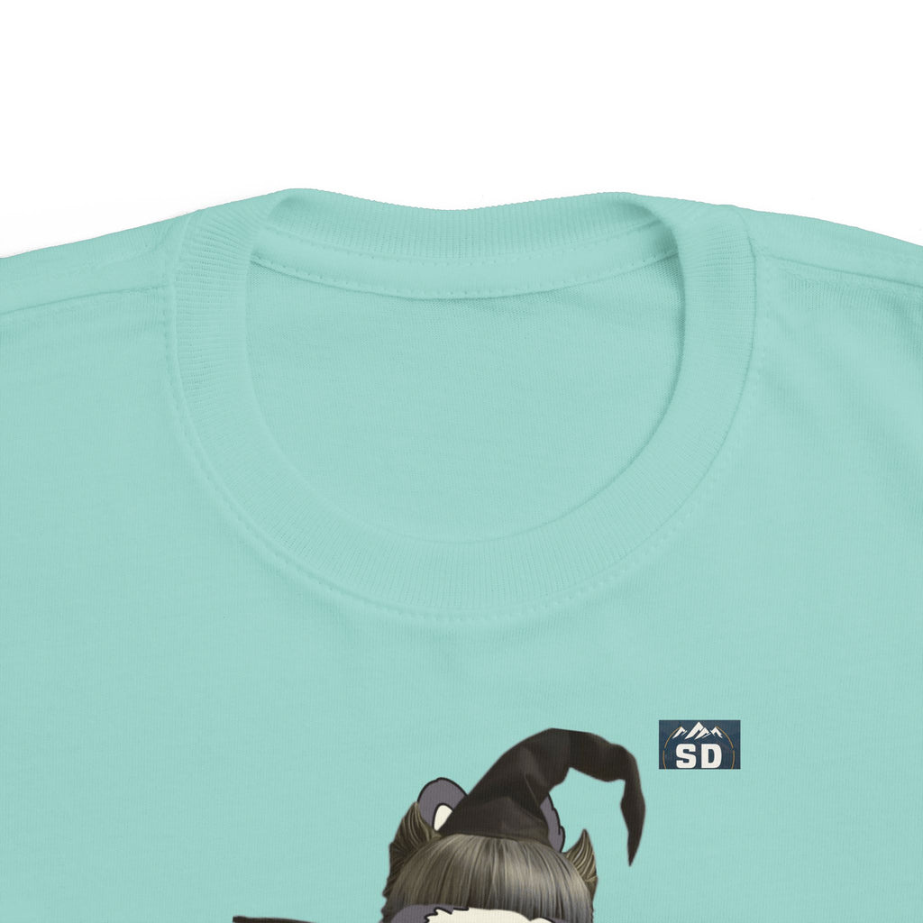 Toddler Halloween Tee with Labubu Witch Design