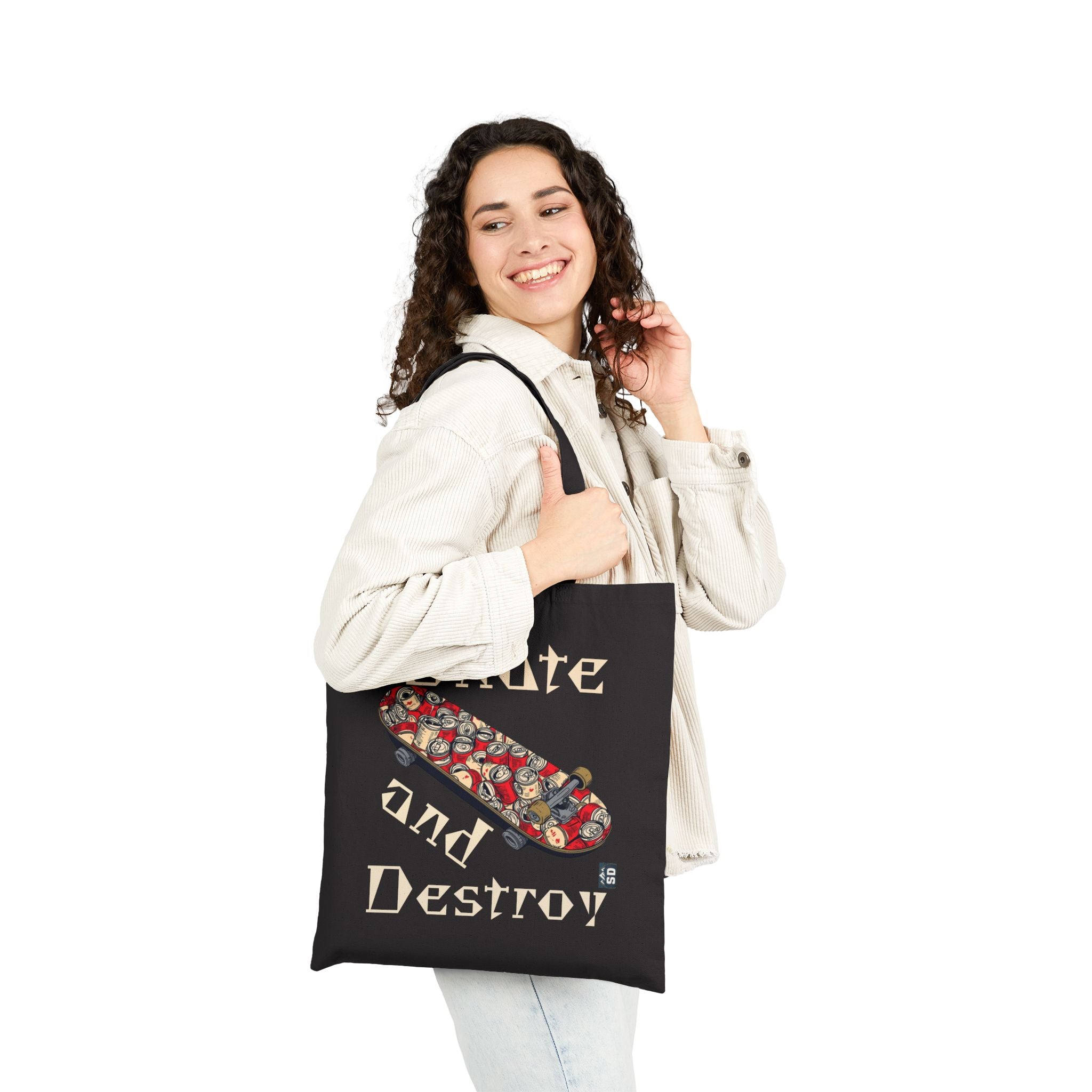 Skate and Destroy Canvas Tote Bag