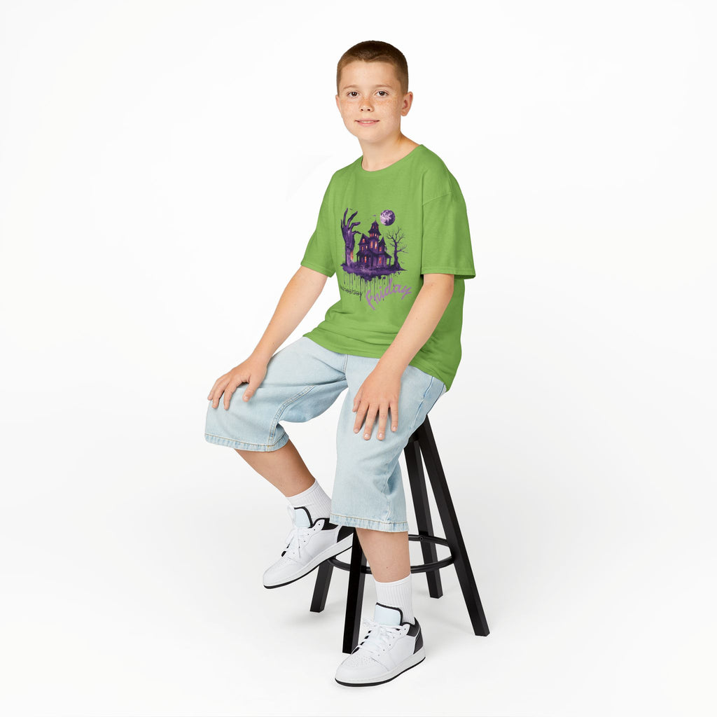 Kids Tee Fun Movie Wednesday T-Shirt Ideal for Halloween