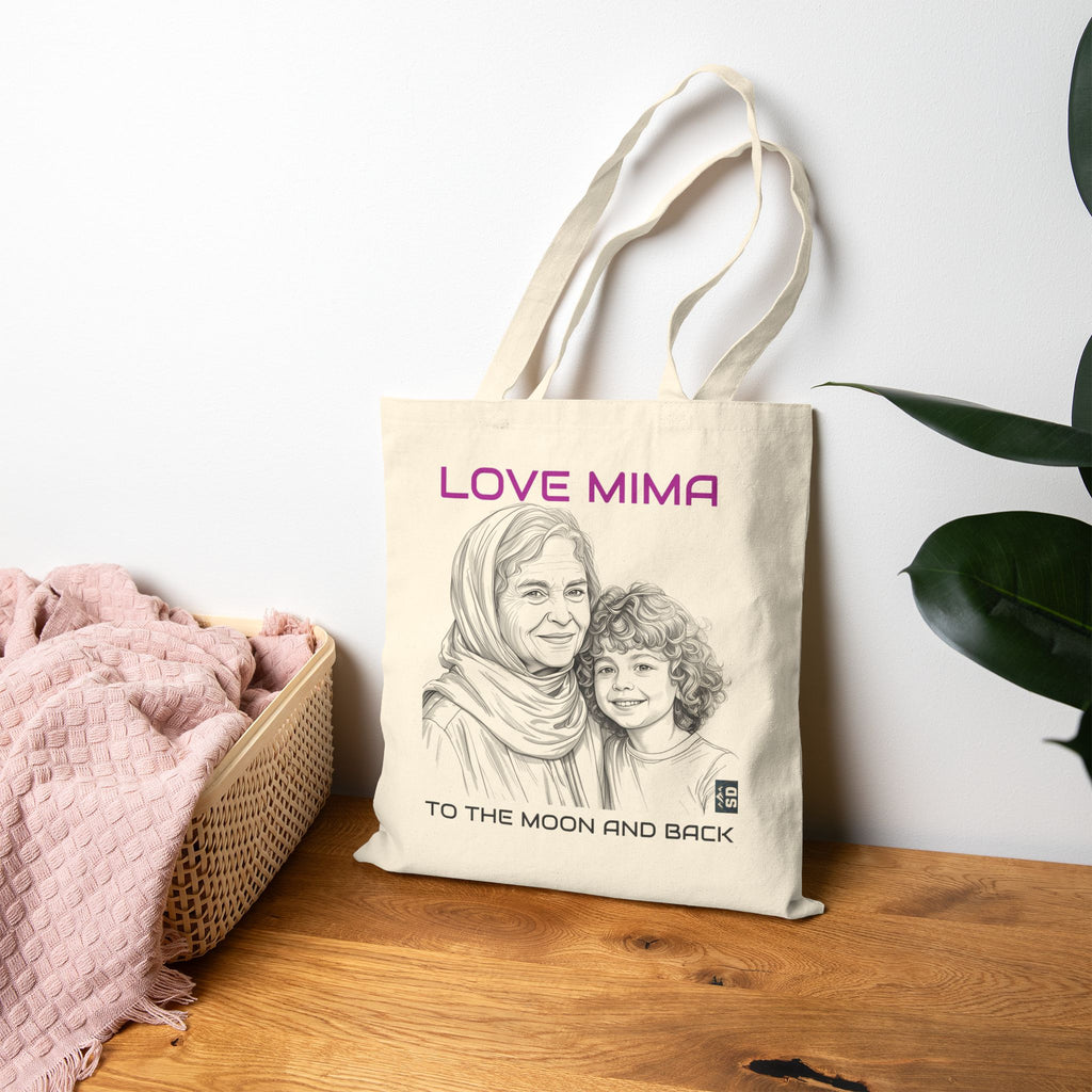 Love Grandma Canvas Tote Bag