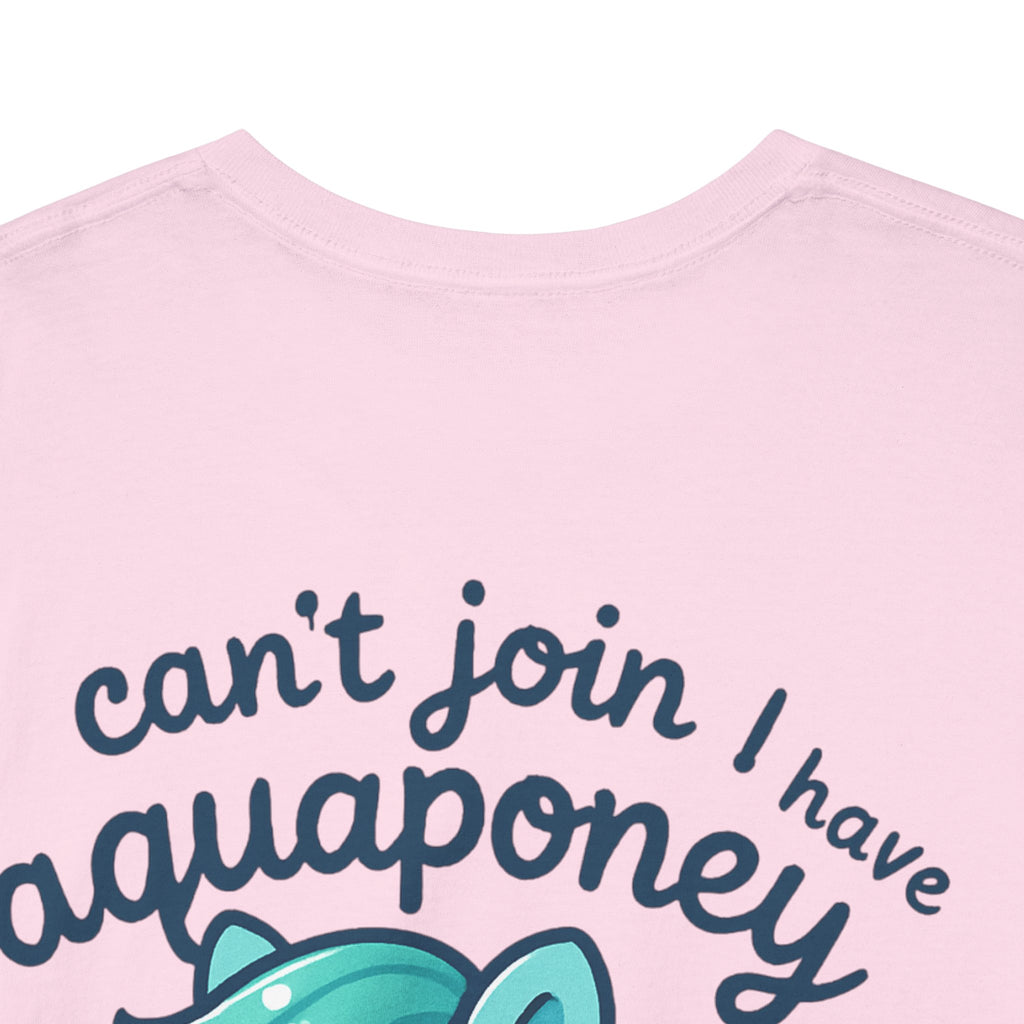Aquaponey Humor Unisex Heavy Cotton Tee, Fun T-Shirt for Friends, Gift for Horse Lovers, Casual Wear, Funny Summer Tee