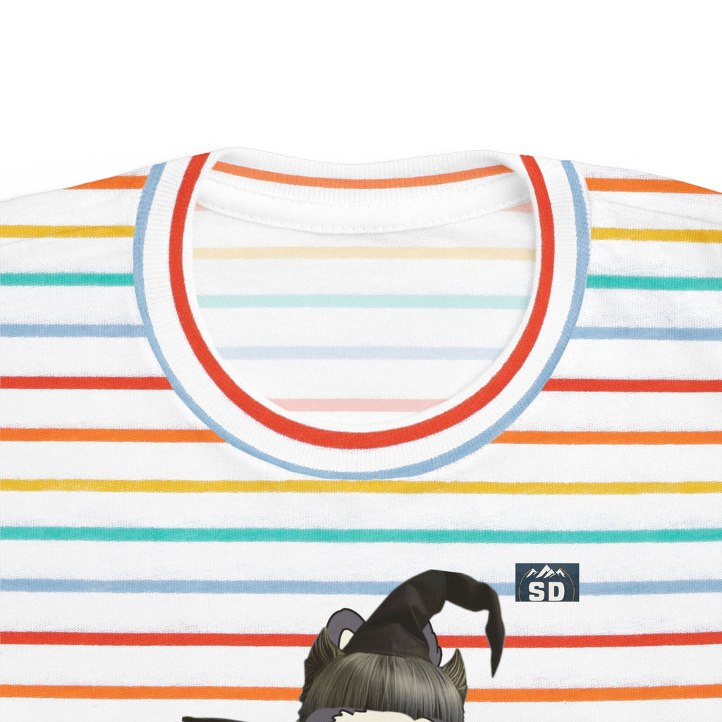 Toddler Halloween Tee with Labubu Witch Design
