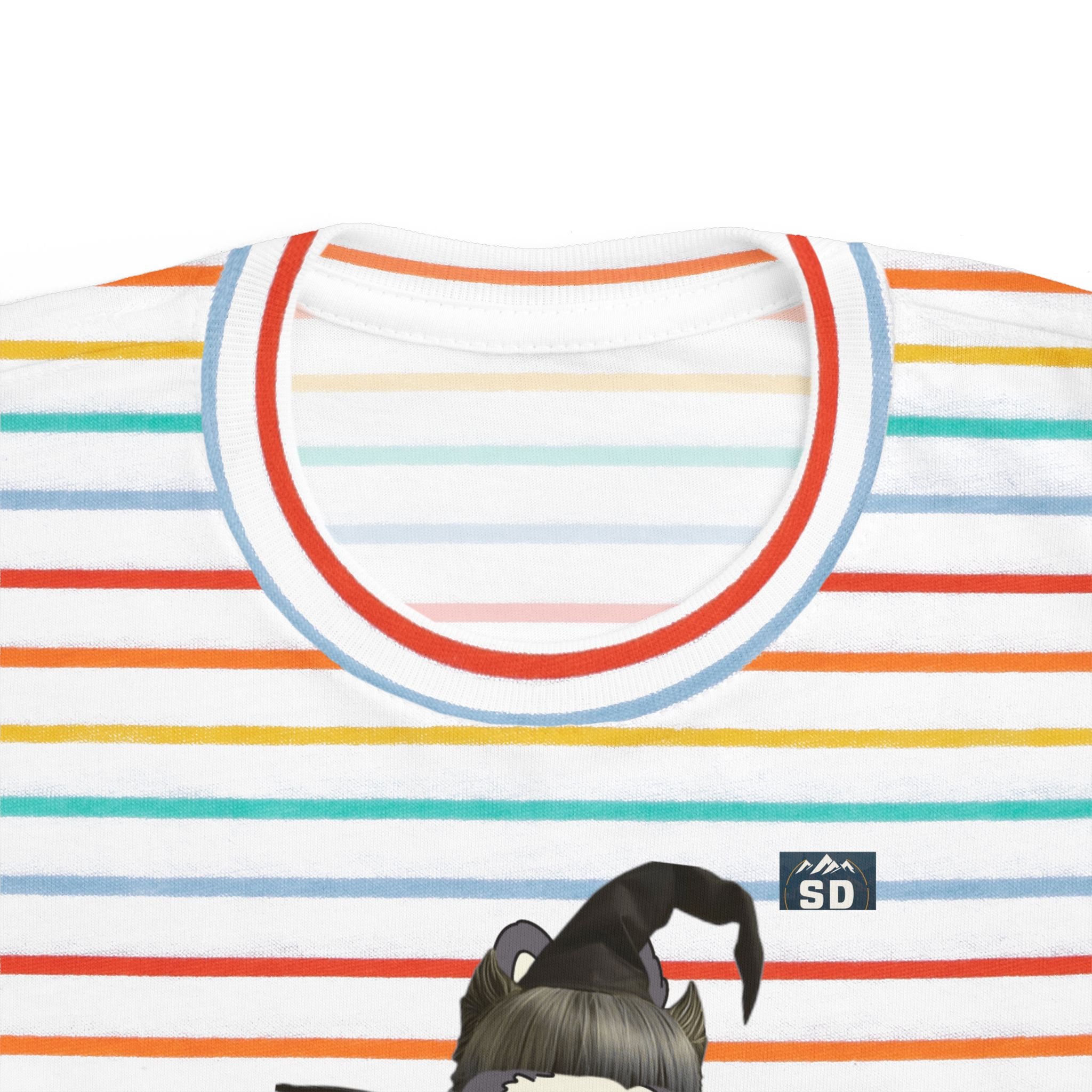 Toddler Halloween Tee with Labubu Witch Design