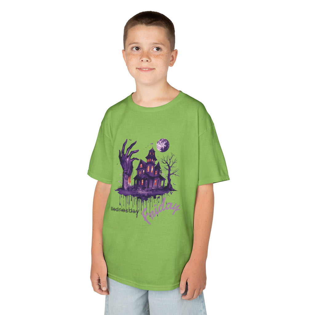Kids Tee Fun Movie Wednesday T-Shirt Ideal for Halloween
