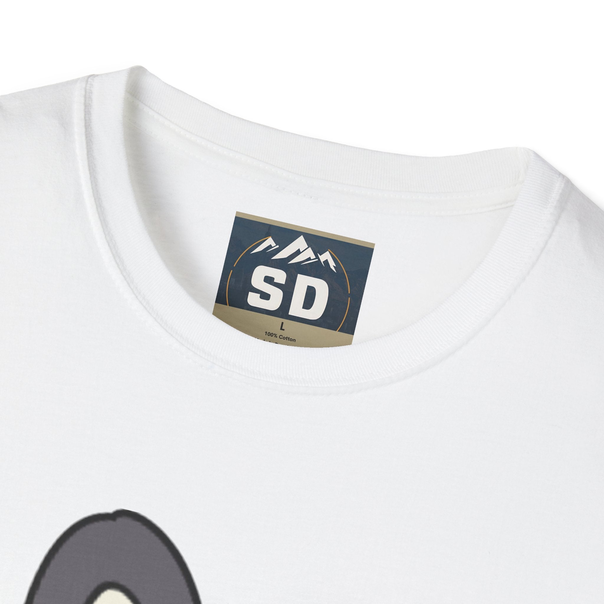 T-Shirt half labubu expensive joke Unisex Softstyle