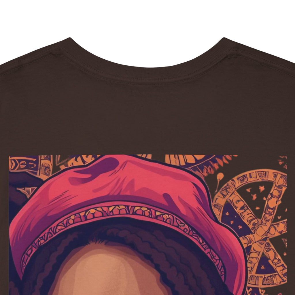 Unisex Heavy Cotton Tee with 'No Man No Cry' Artwork, Vintage Tee, Music Lover Gift,  Inspired Shirt, Casual Streetwear
