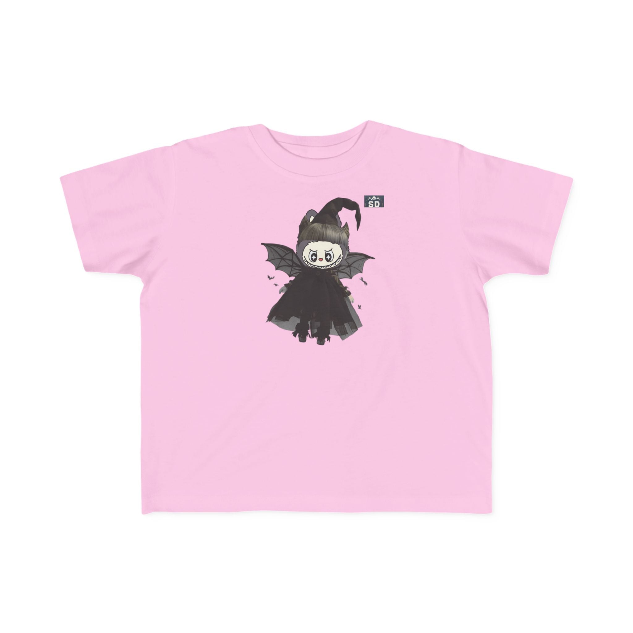 Toddler Halloween Tee with Labubu Witch Design