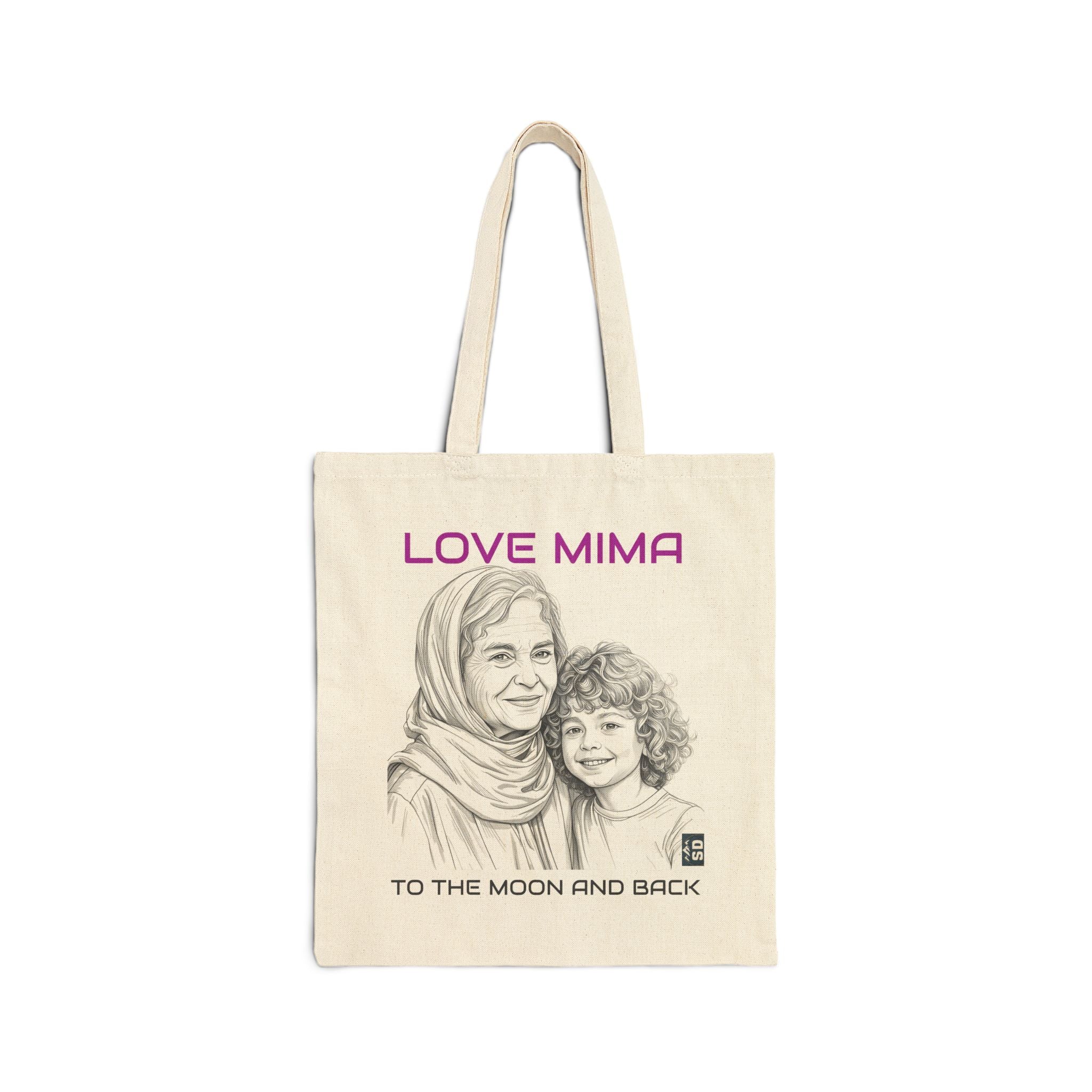 Love Grandma Canvas Tote Bag