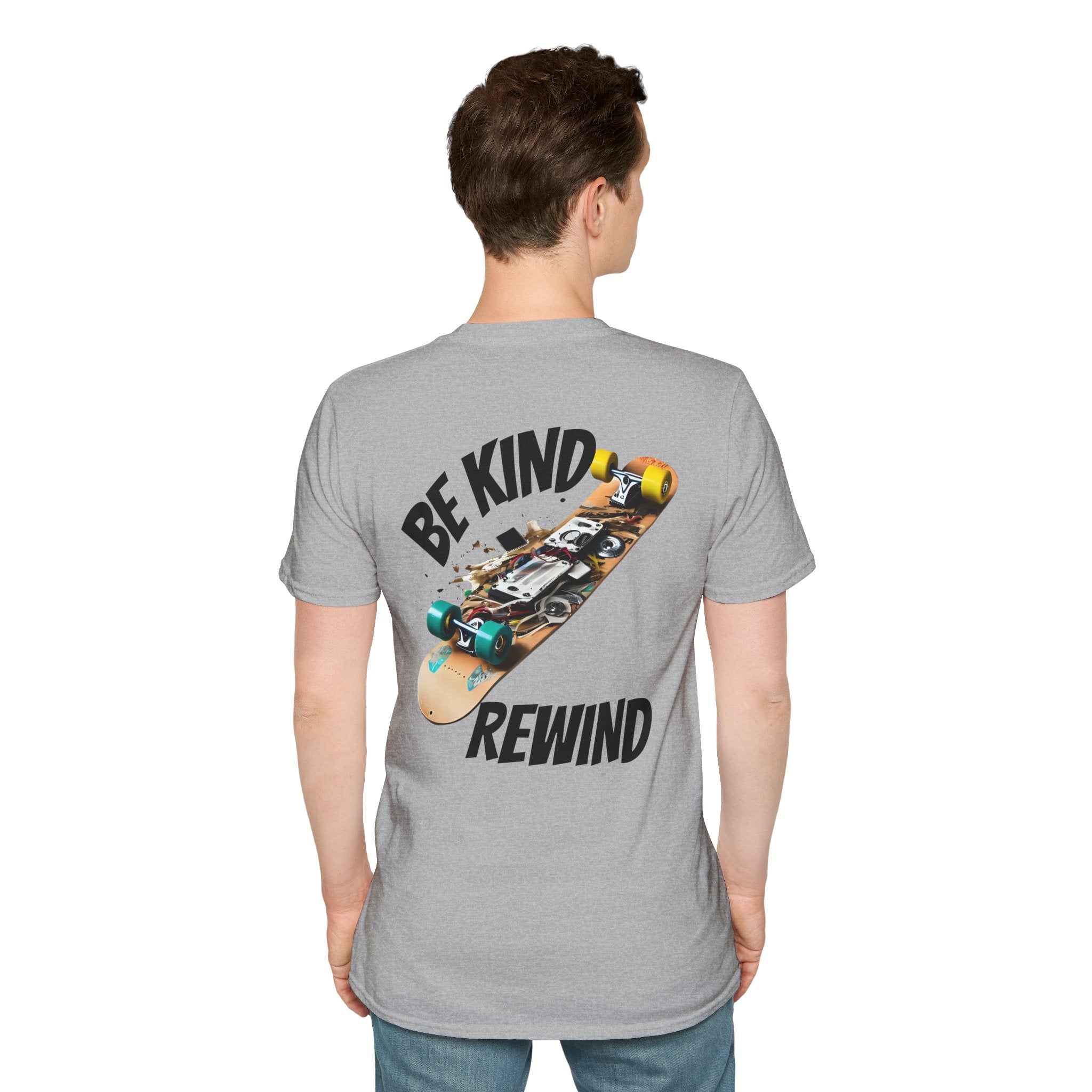 Be Kind Rewind- Unisex T-Shirt  with Movie Reference  for Skateboard lovers
