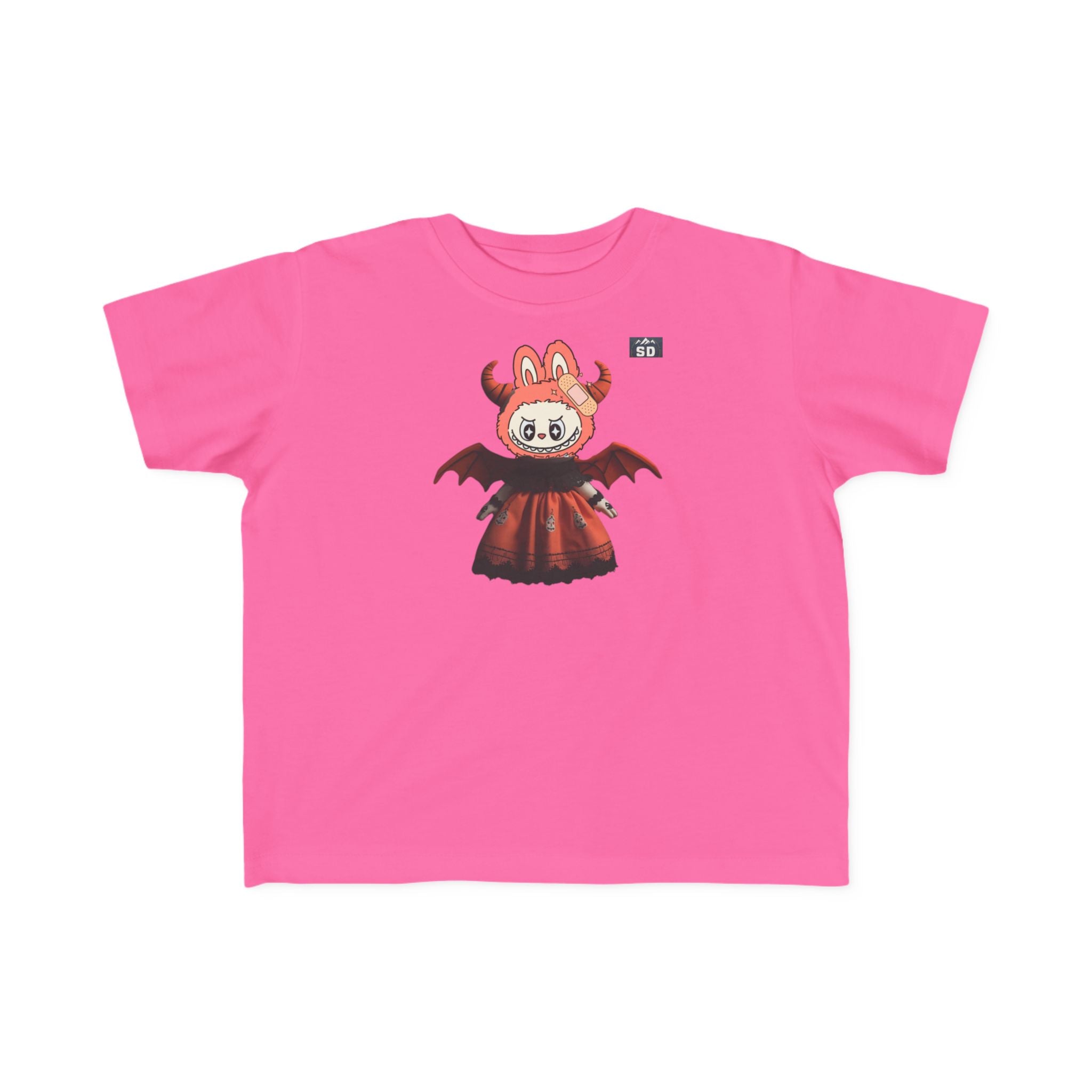 Halloween Toddler Tee with Pazuzu Labubu Toy Design