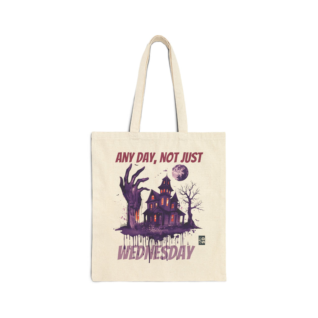 Tote Bag Wednesday Movie Reference Funny Quote Canvas Bag